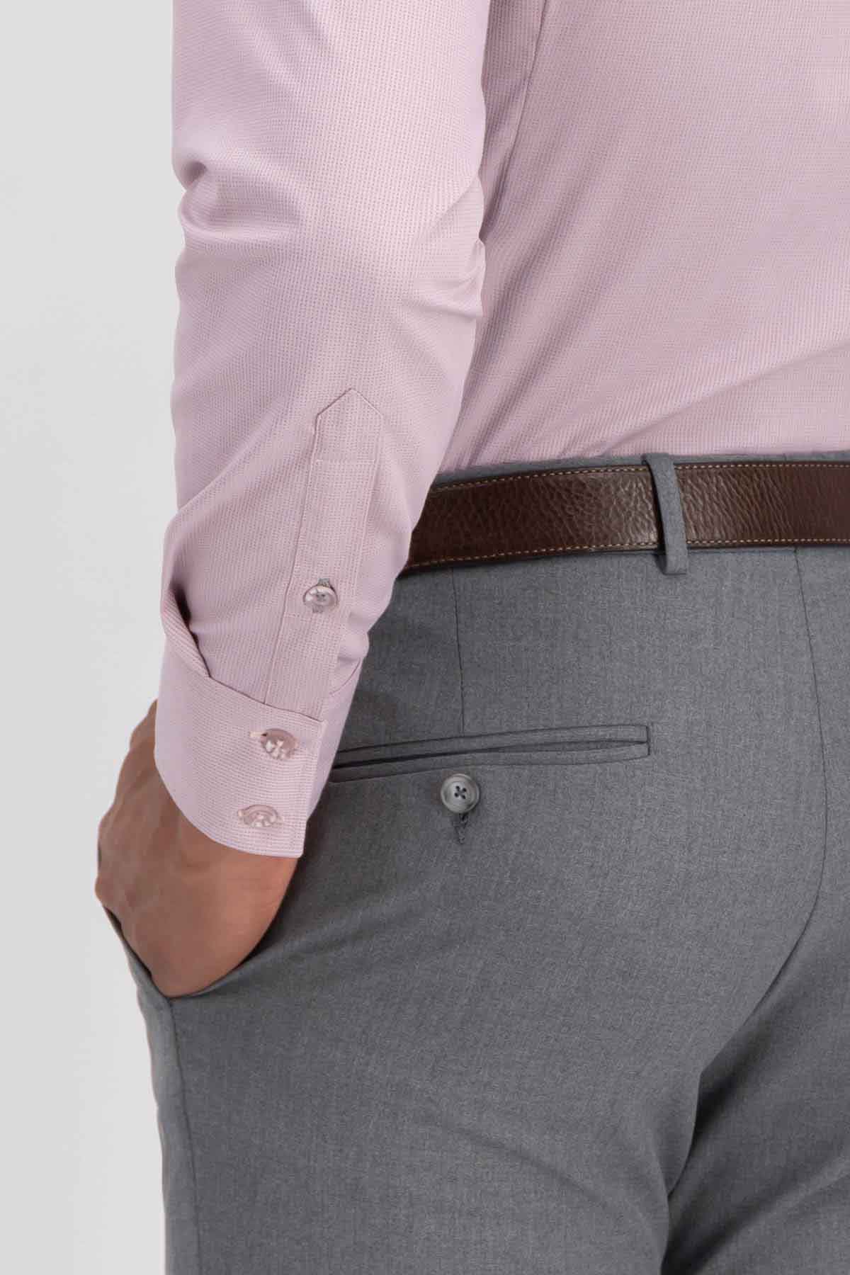 Camisa Vestir BAMBOO Roberts Red Salmón Slim Fit