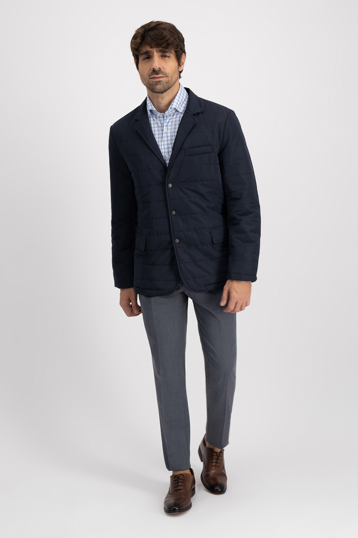 Chamarra Roberts Azul Navy Contemporary Fit