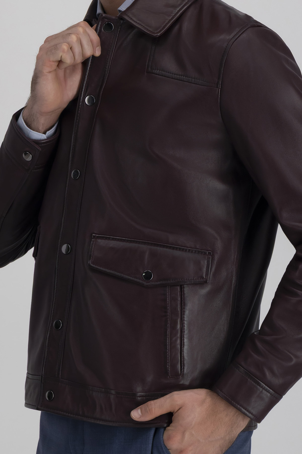 Chamarra La Vera Pelle Contemporary Fit