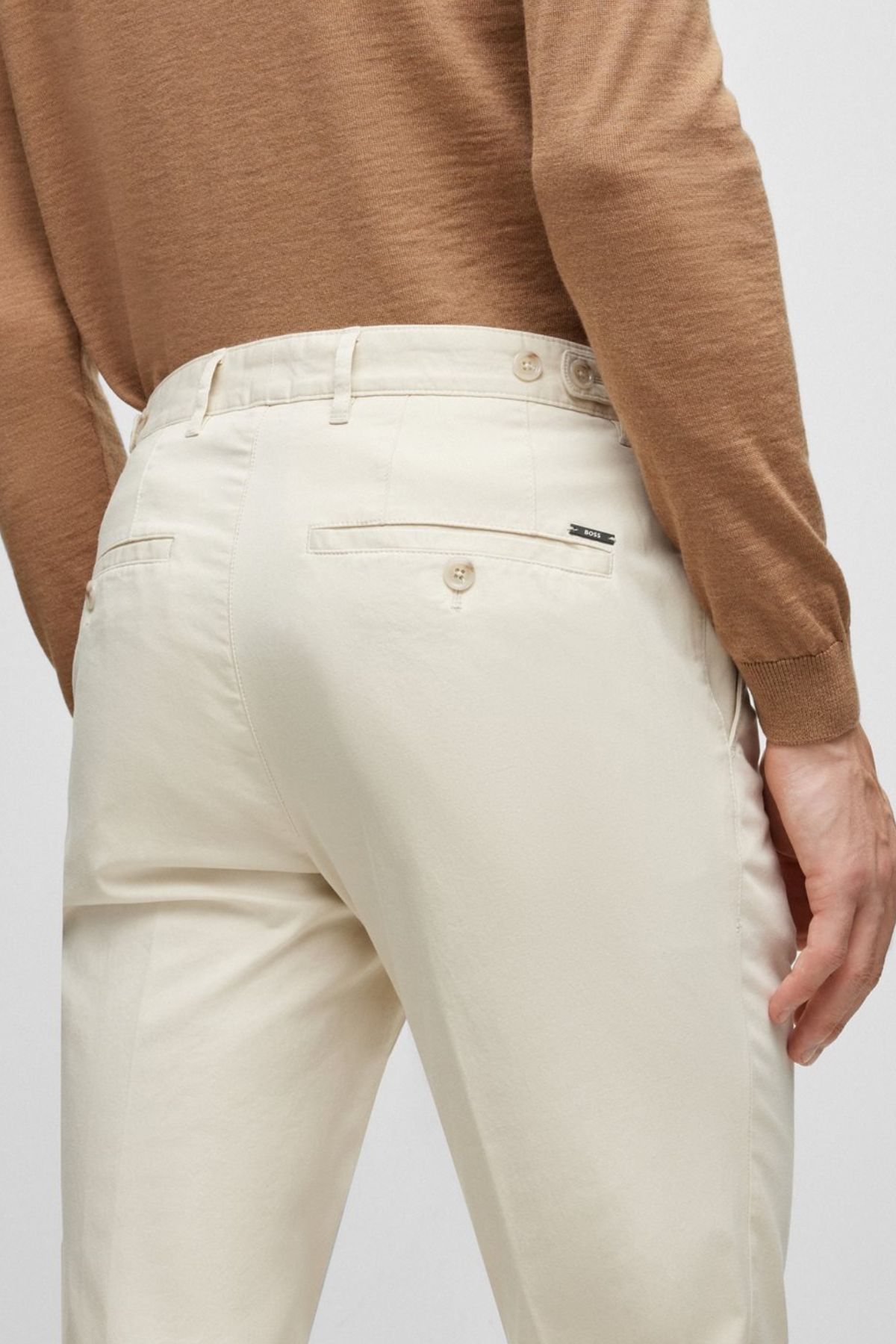 PANTALÓN BOSS CASUAL BLANCO SLIM FIT