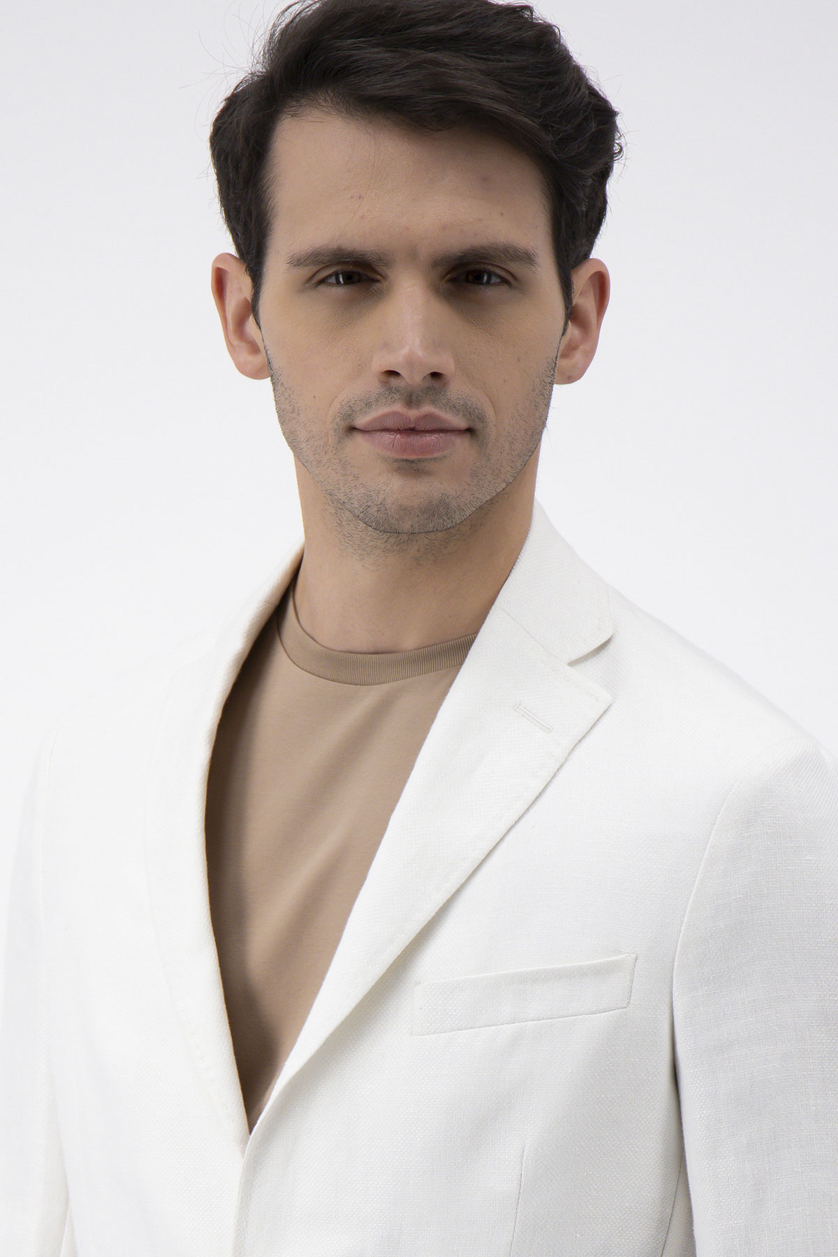 Saco Casual Calderoni Amarillo Contemporary Fit