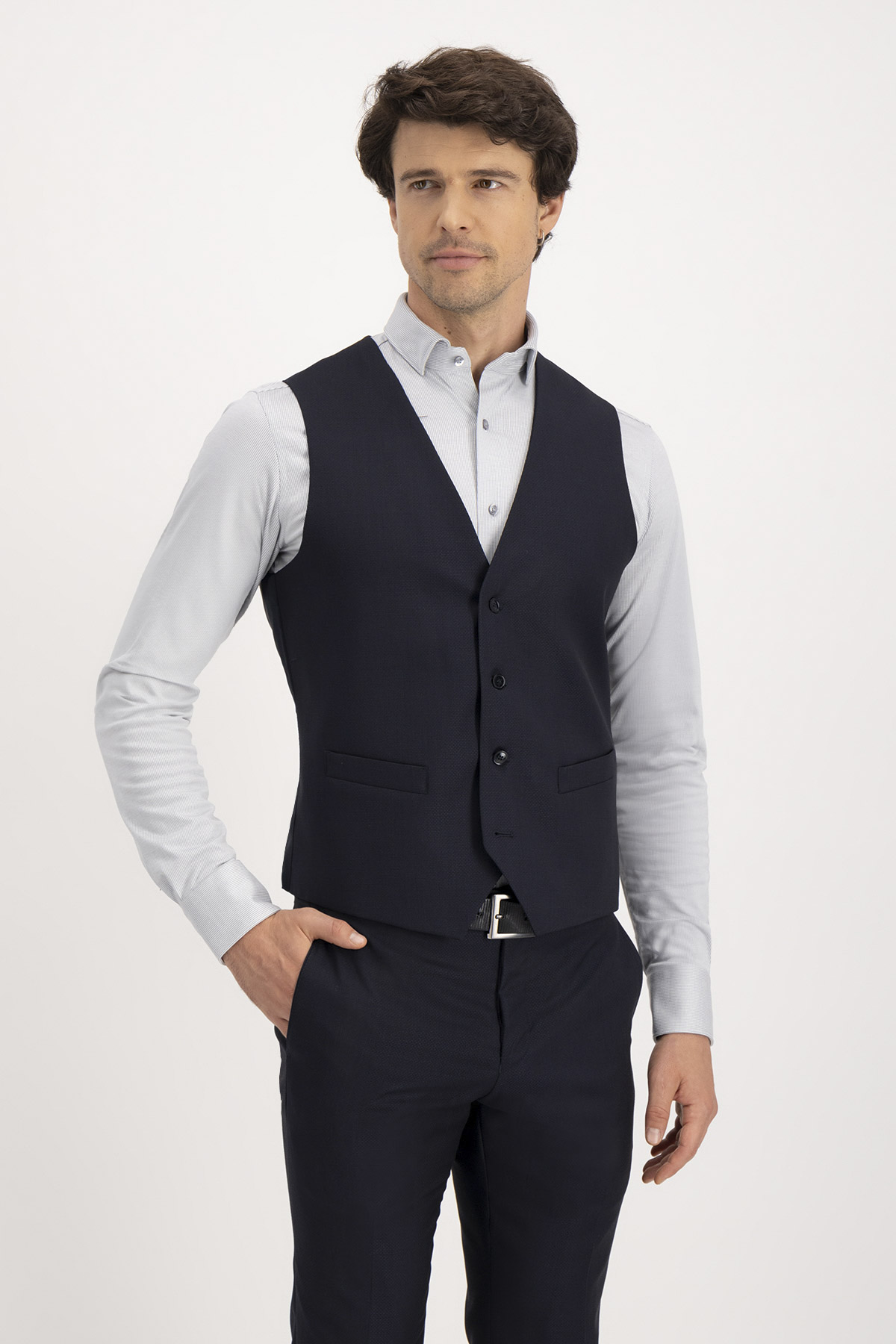 Traje Trío Roberts Azul Marino Slim Fit