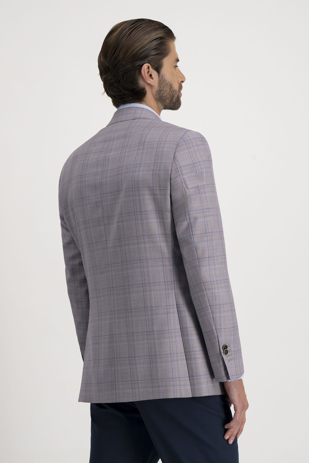 Saco Casual Calderoni Couture Morado Contemporary Fit