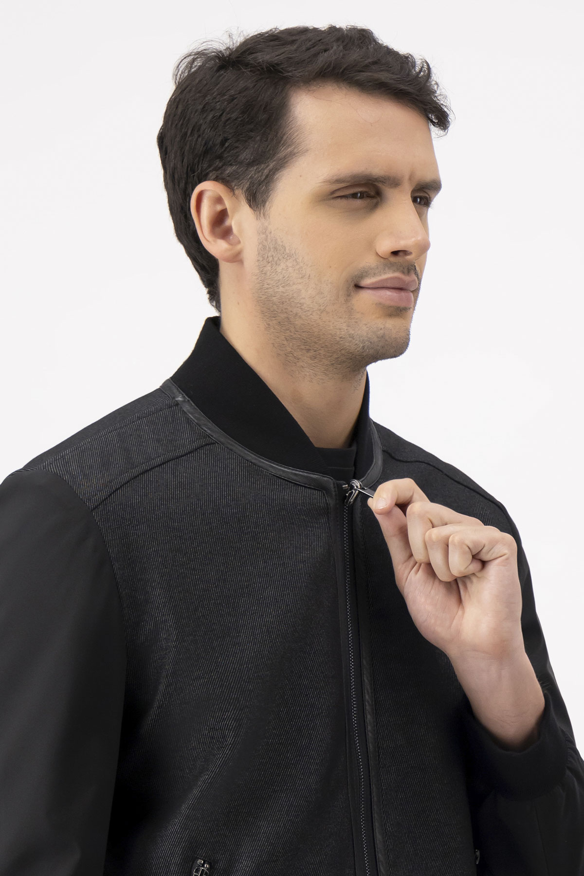 Chamarra Reversible Contemporary Fit Negro