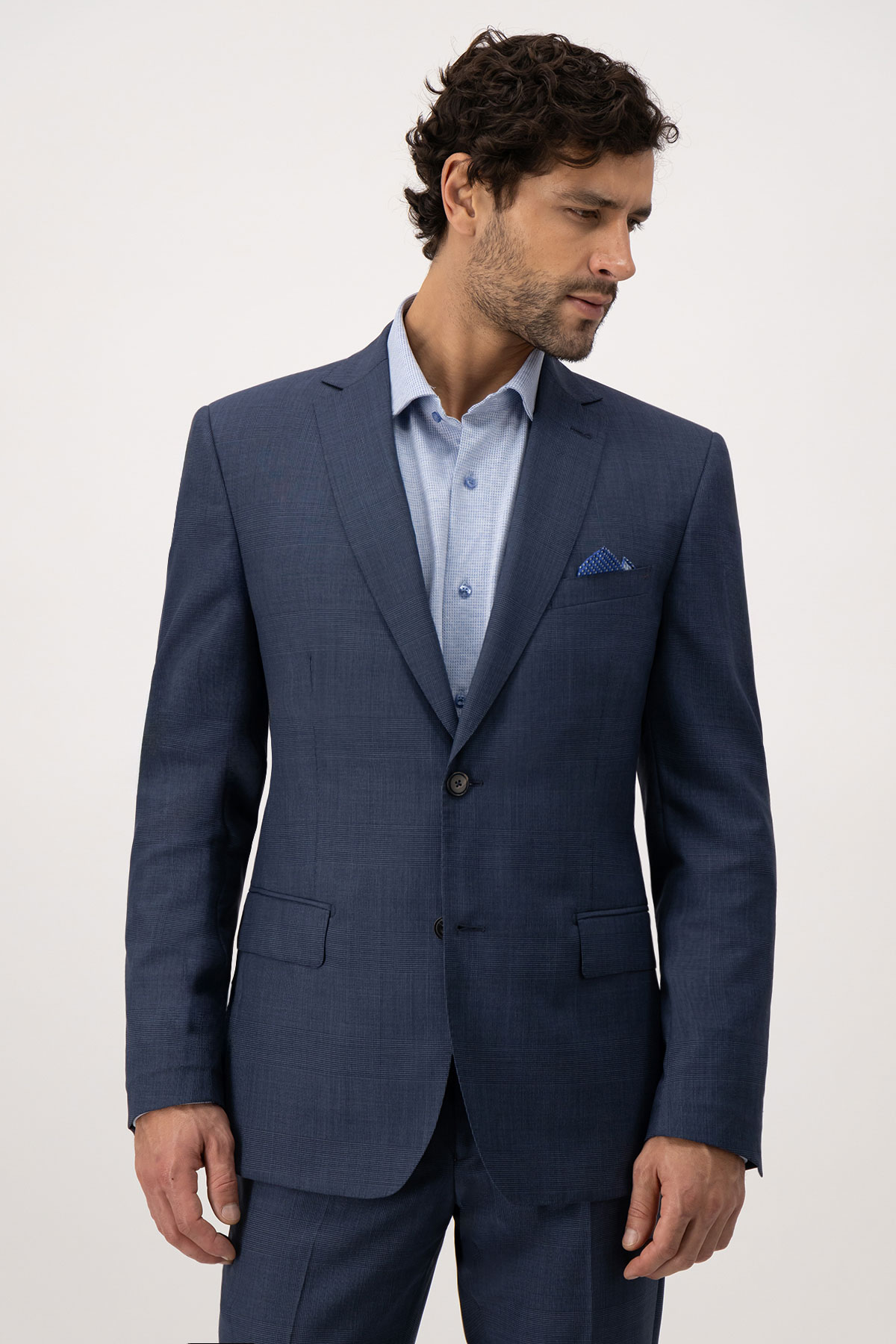 Traje Calderoni Couture Azul Slim Fit