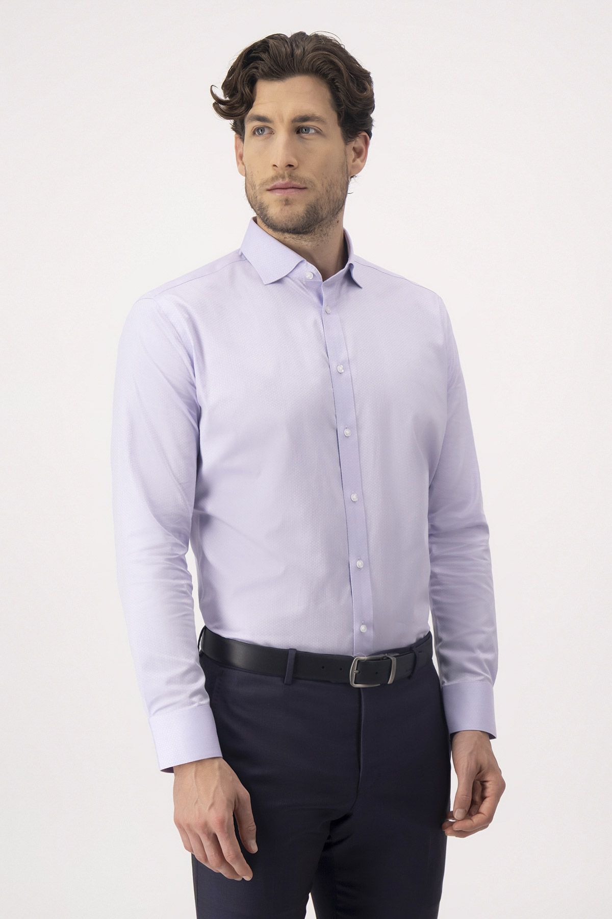 Camisa Formal NON IRON Contemporary Fit Lila