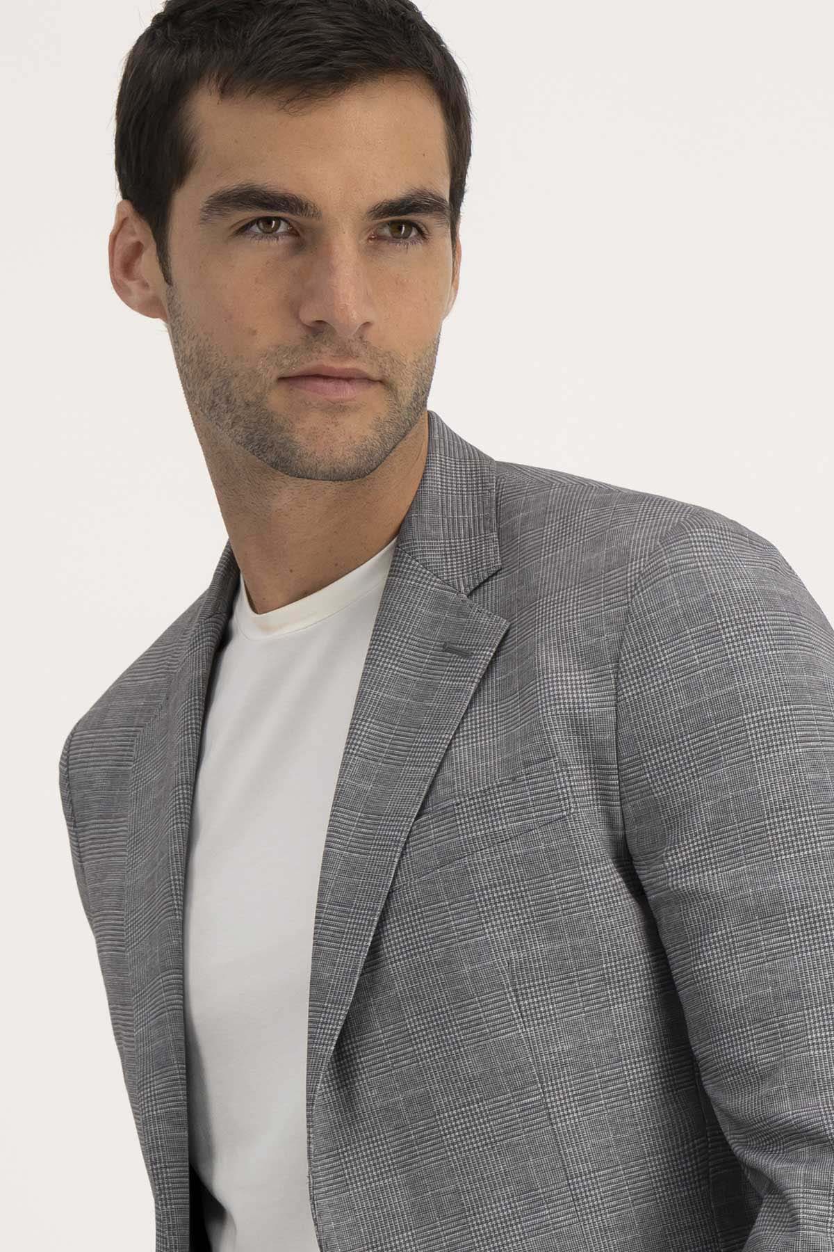 Saco Casual Roberts Red Gris Slim Fit