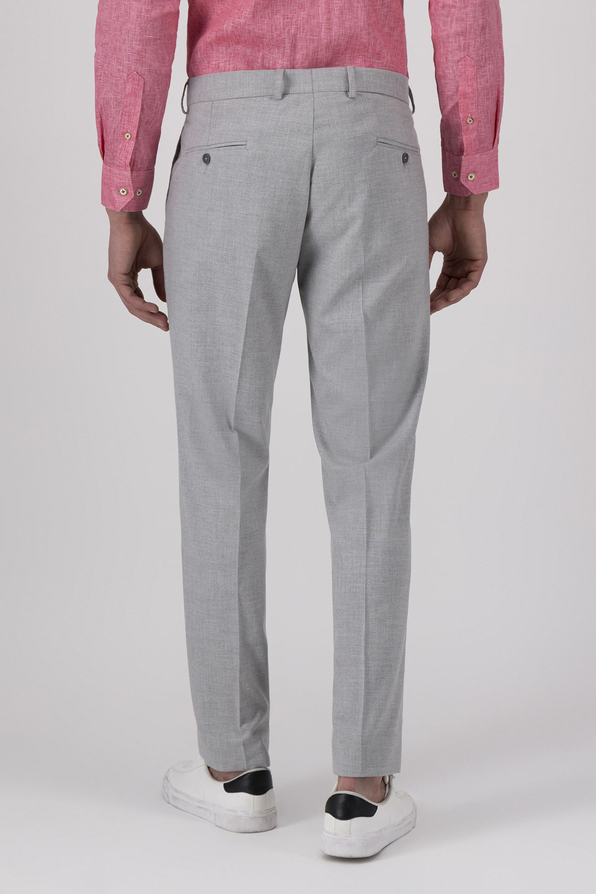 Pantalón Formal Color Gris Slim Fit
