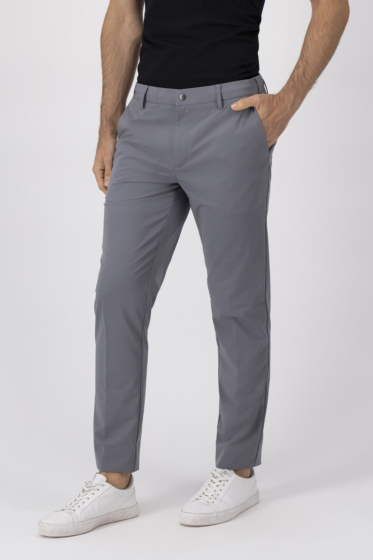 Pantalón Formal Slim Fit Gris Acero