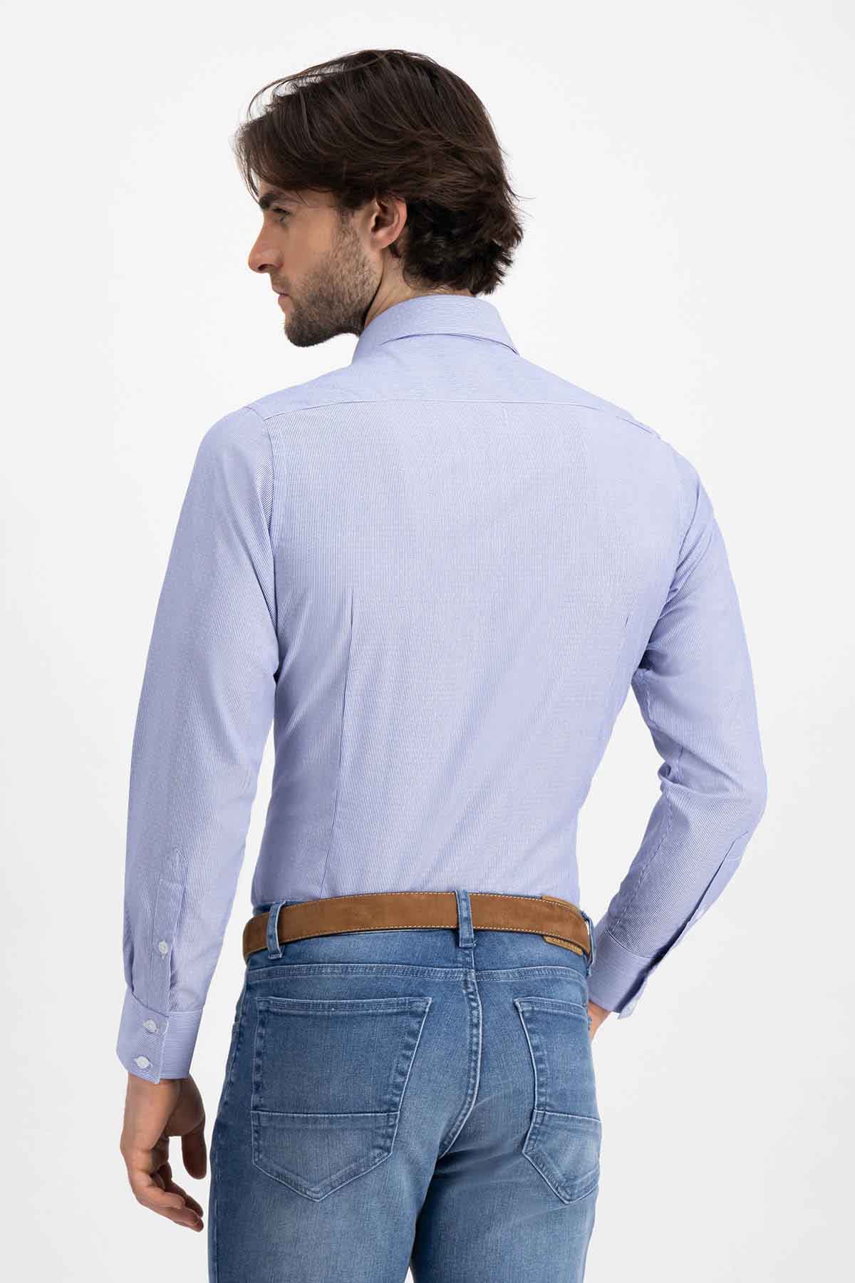 Camisa Vestir BAMBOO Roberts Red Azul Slim Fit