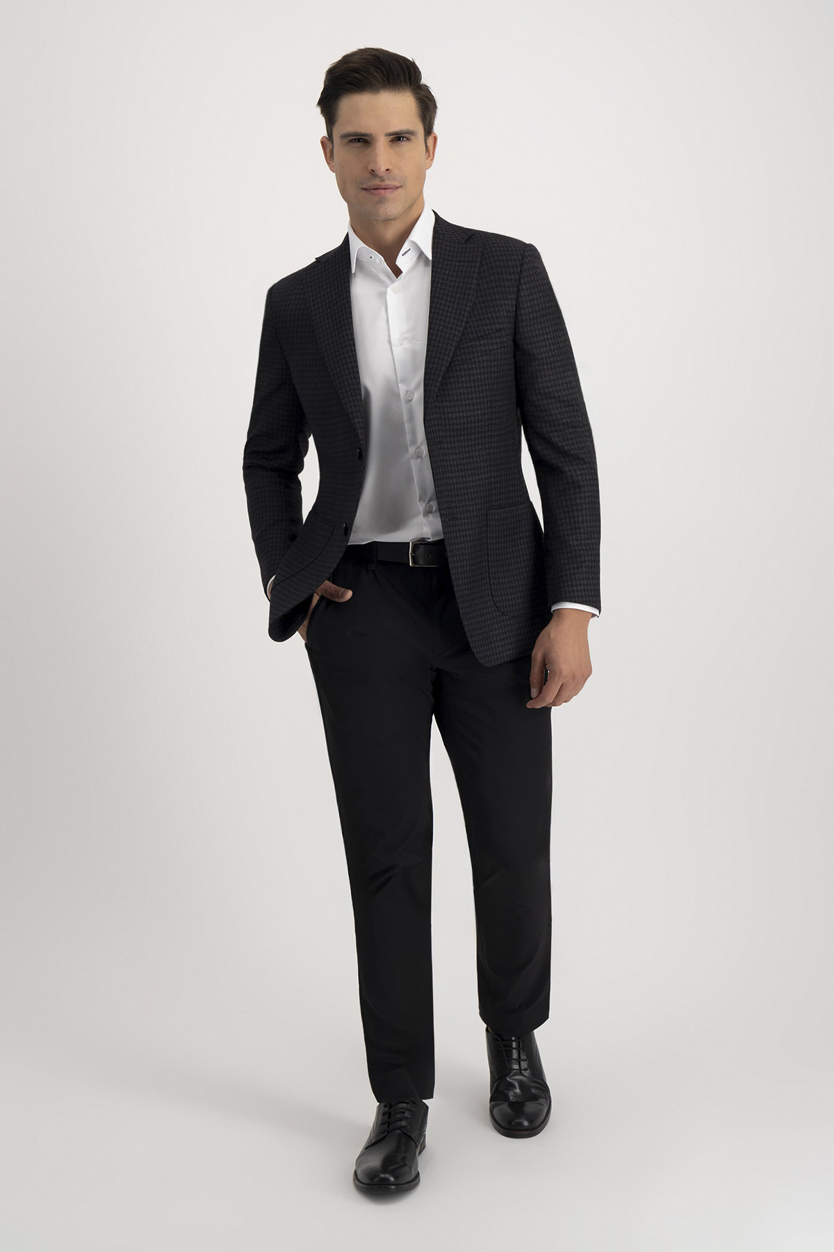 Saco Casual Roberts Red Negro Slim Fit