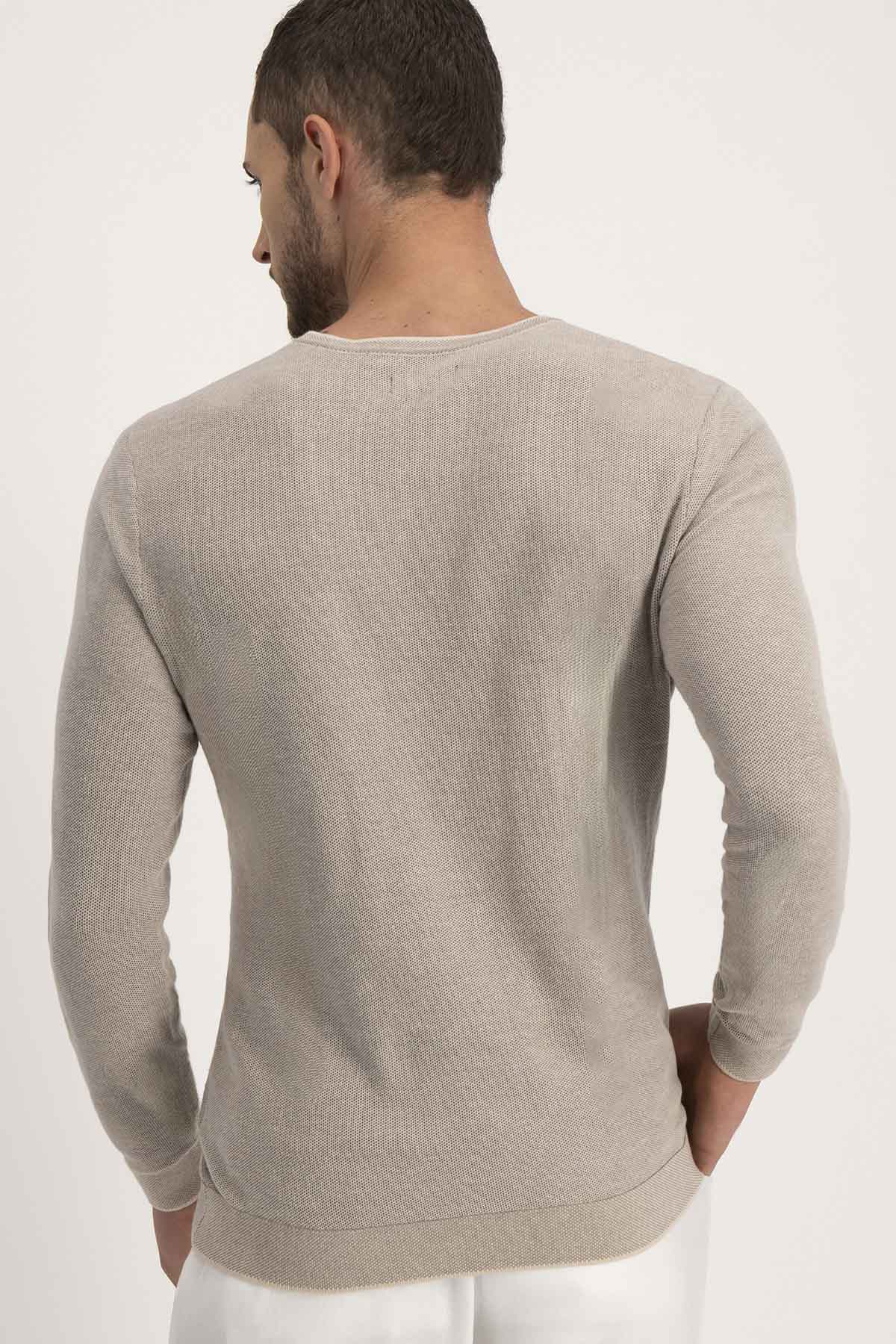 Suéter PREMIUM COTTON Roberts Beige Contemporary Fit