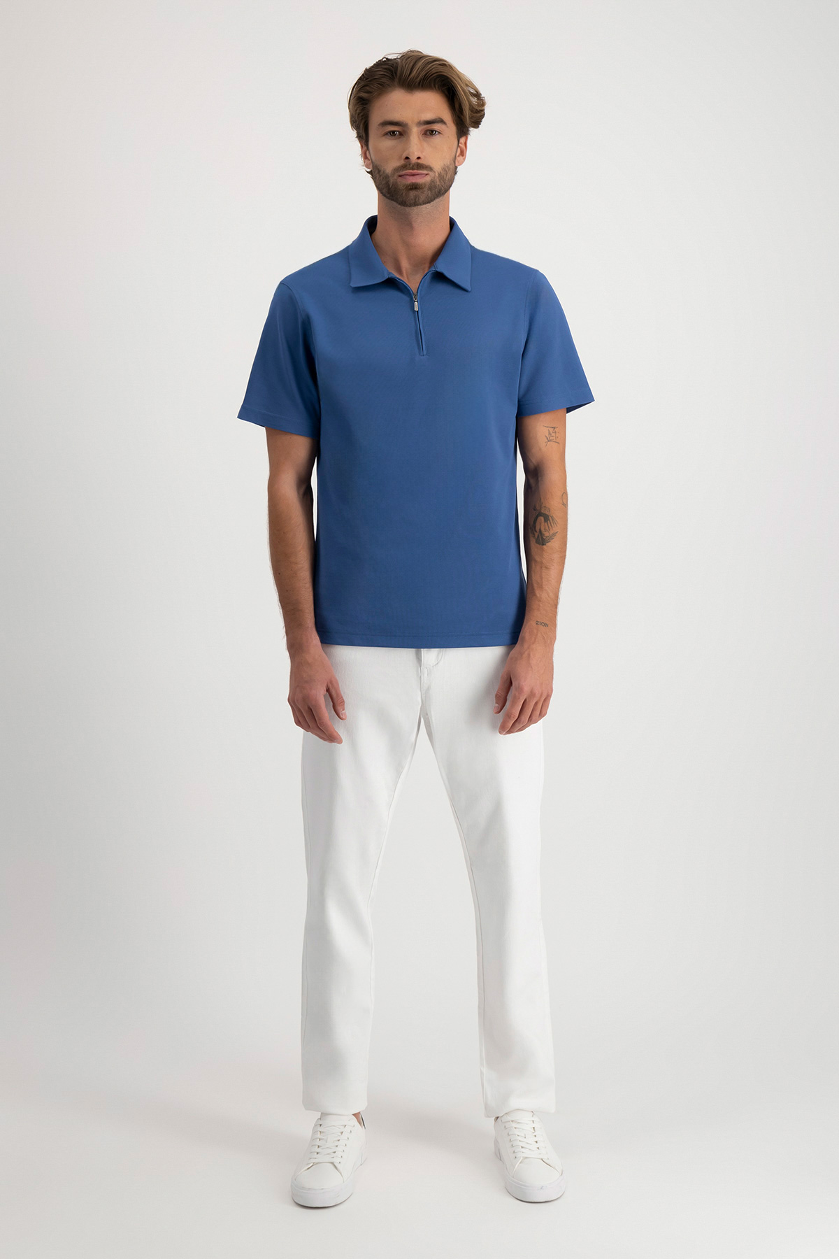 Polo EASY CARE TECHNOLOGY Roberts Color Azul Cobalto Contemporary Fit