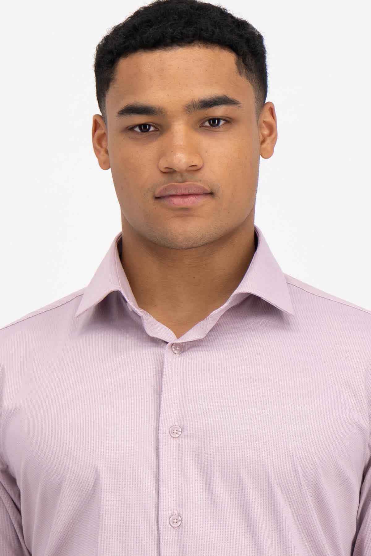 Camisa Vestir BAMBOO Roberts Red Salmón Slim Fit