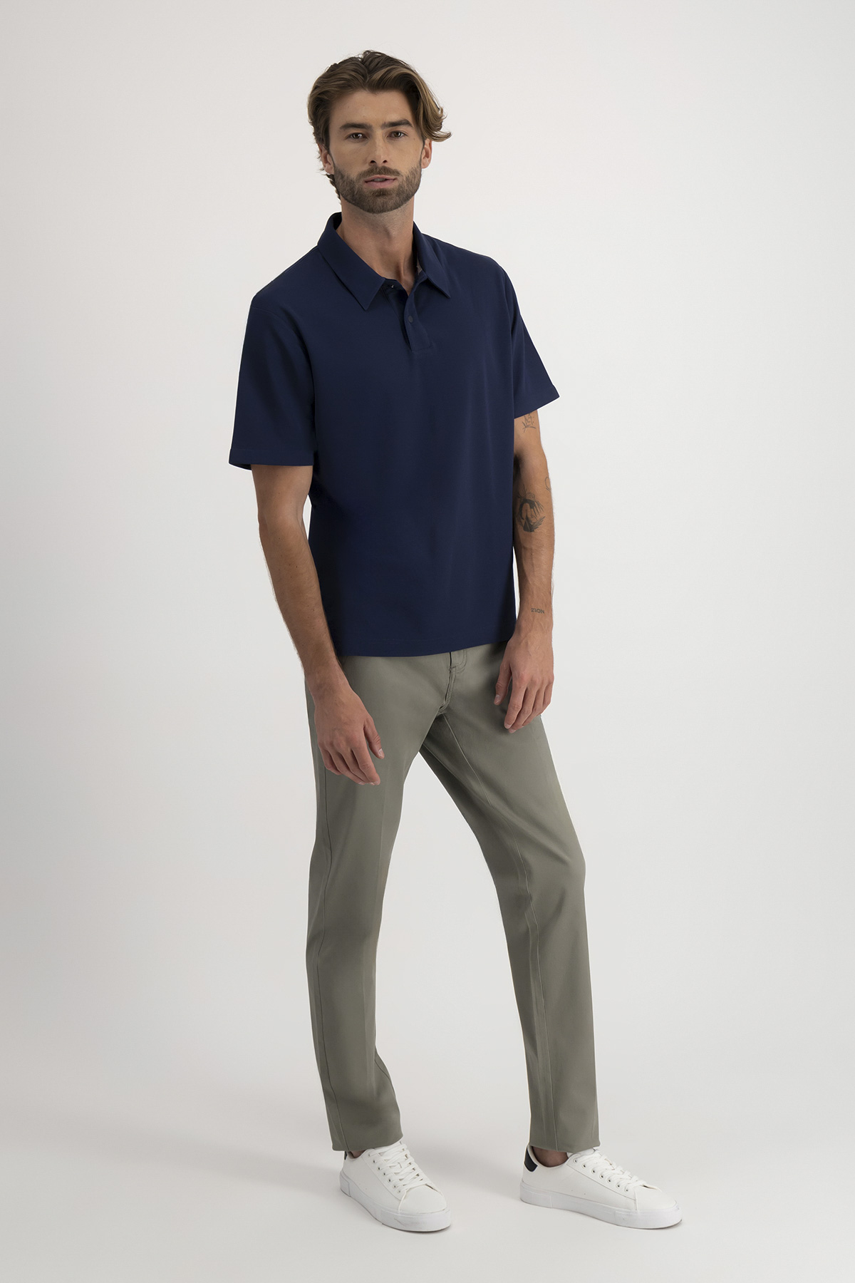 Polo EASY CARE TECHNOLOGY Roberts Color Azul Marino Contemporary Fit