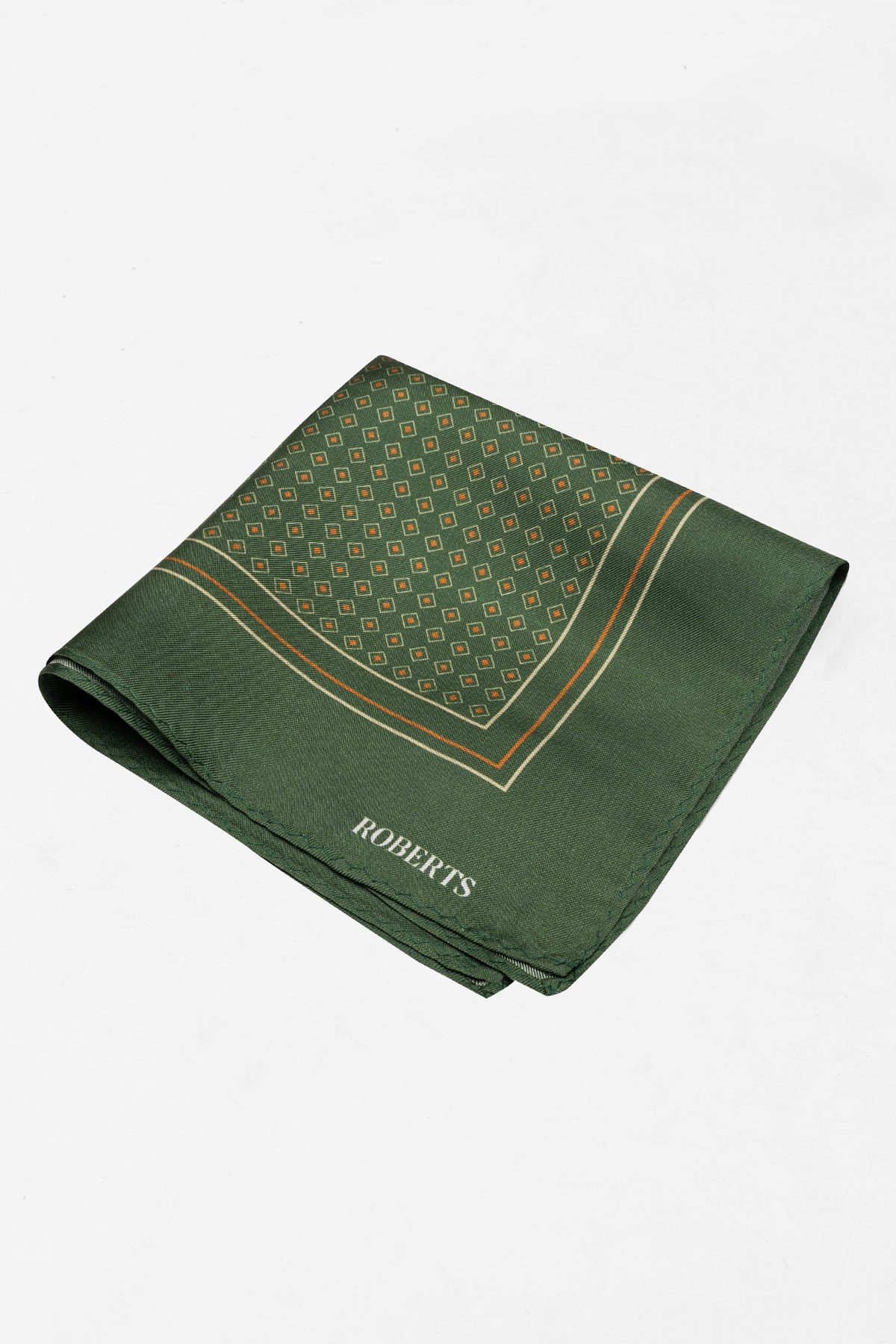 Pañuelo De Bolsillo De Seda Azul Verde