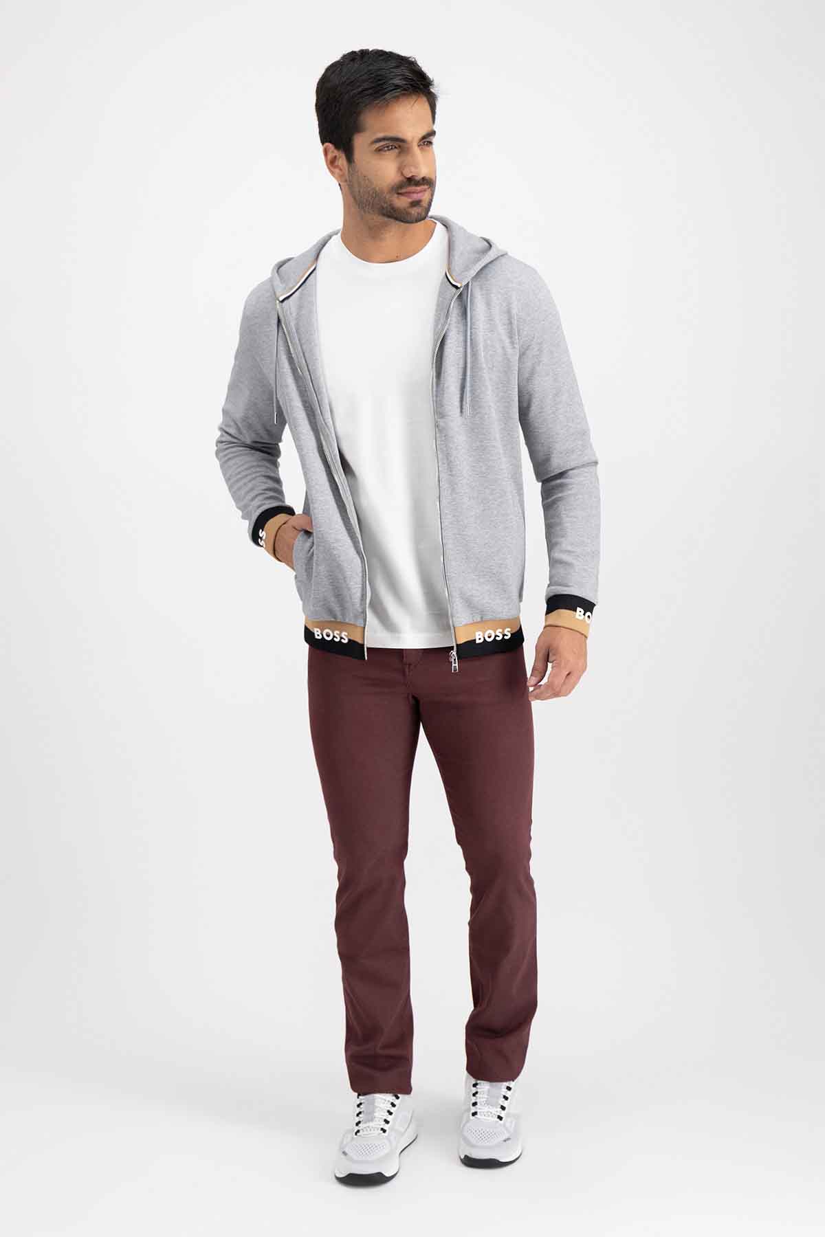 SUDADERA CON CAPUCHA BOSS REGULAR FIT image number 4