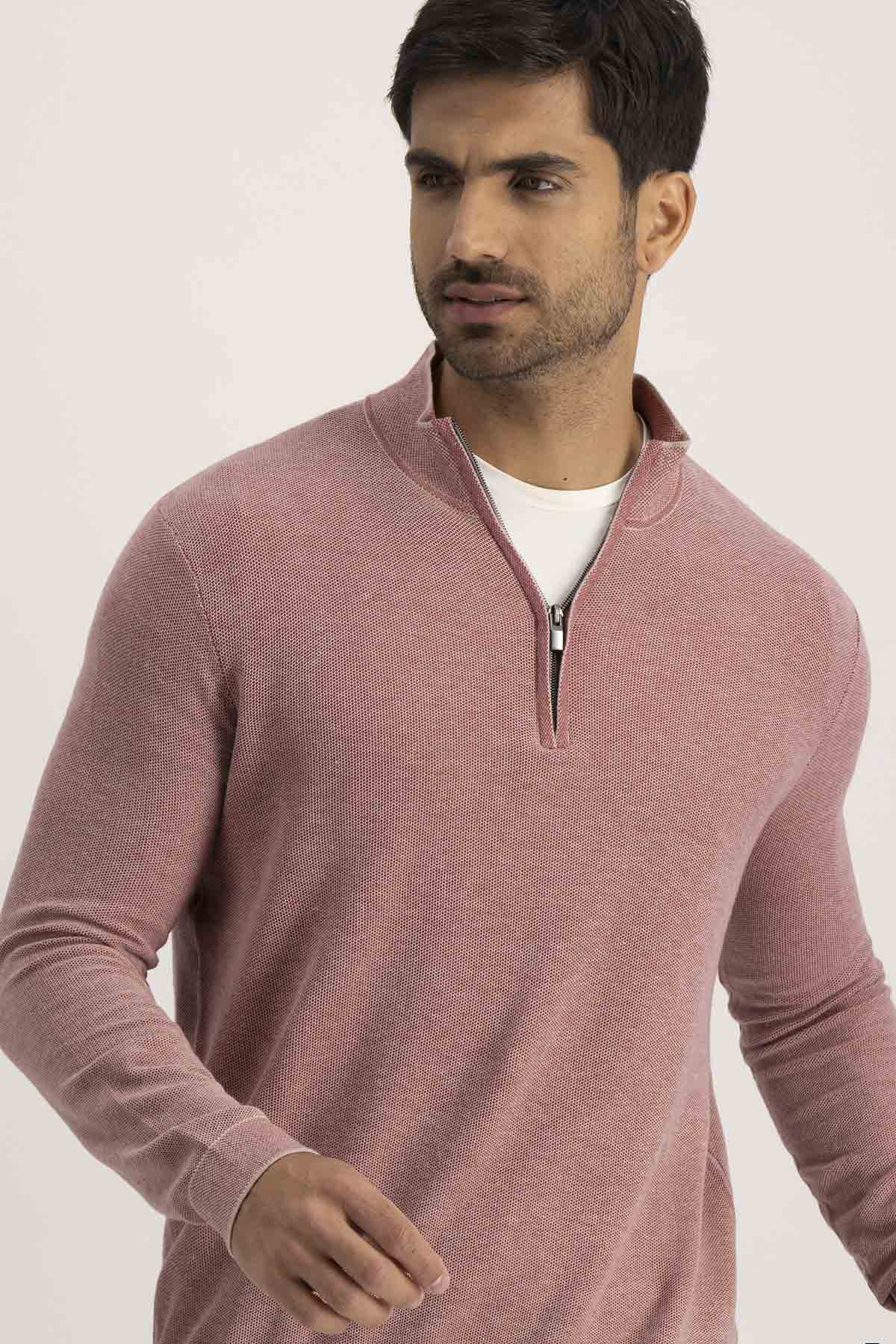 Suéter PREMIUM COTTON Roberts Rosa Obscuro Contemporary Fit