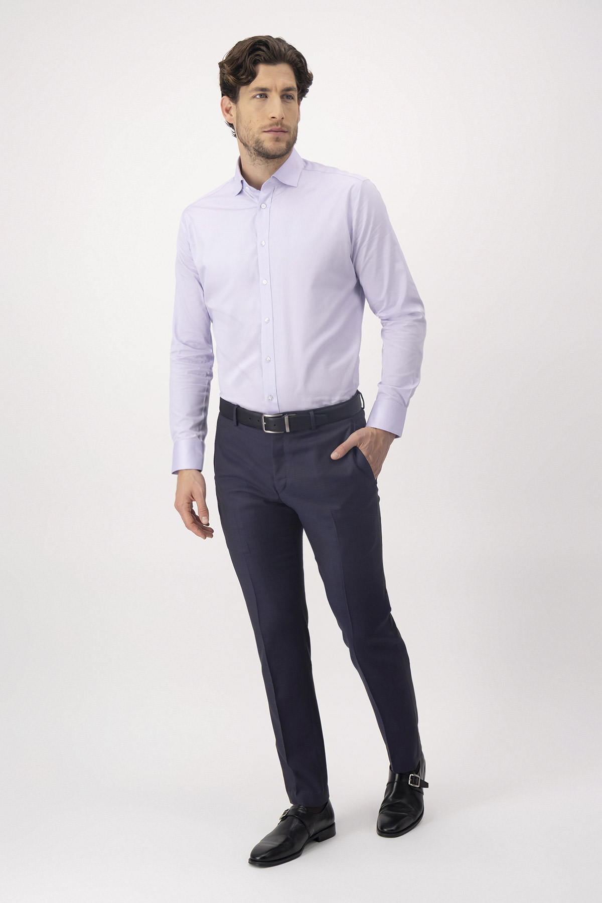 Camisa Formal NON IRON Contemporary Fit Lila