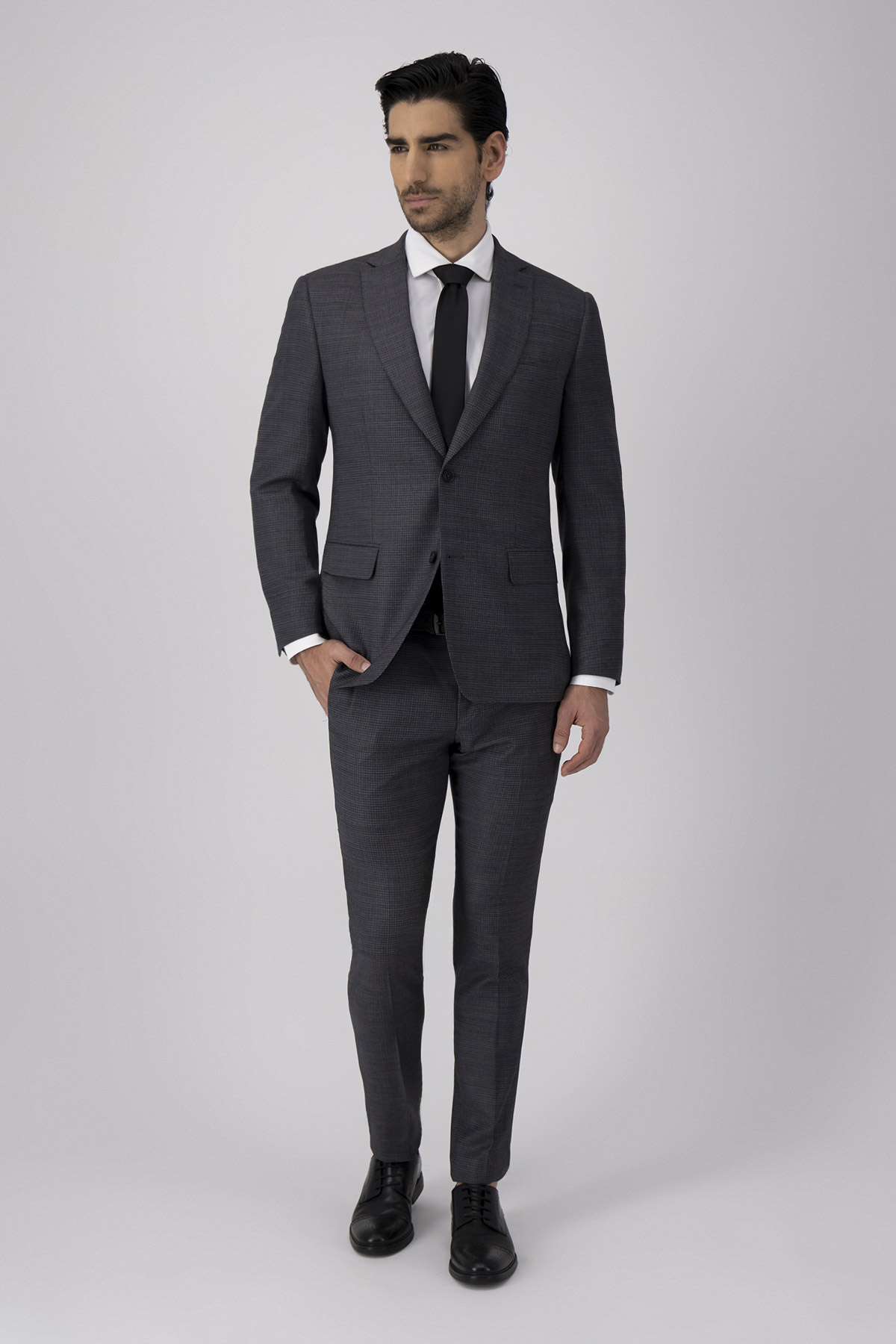 Traje Calderoni Couture Gris Slim Fit