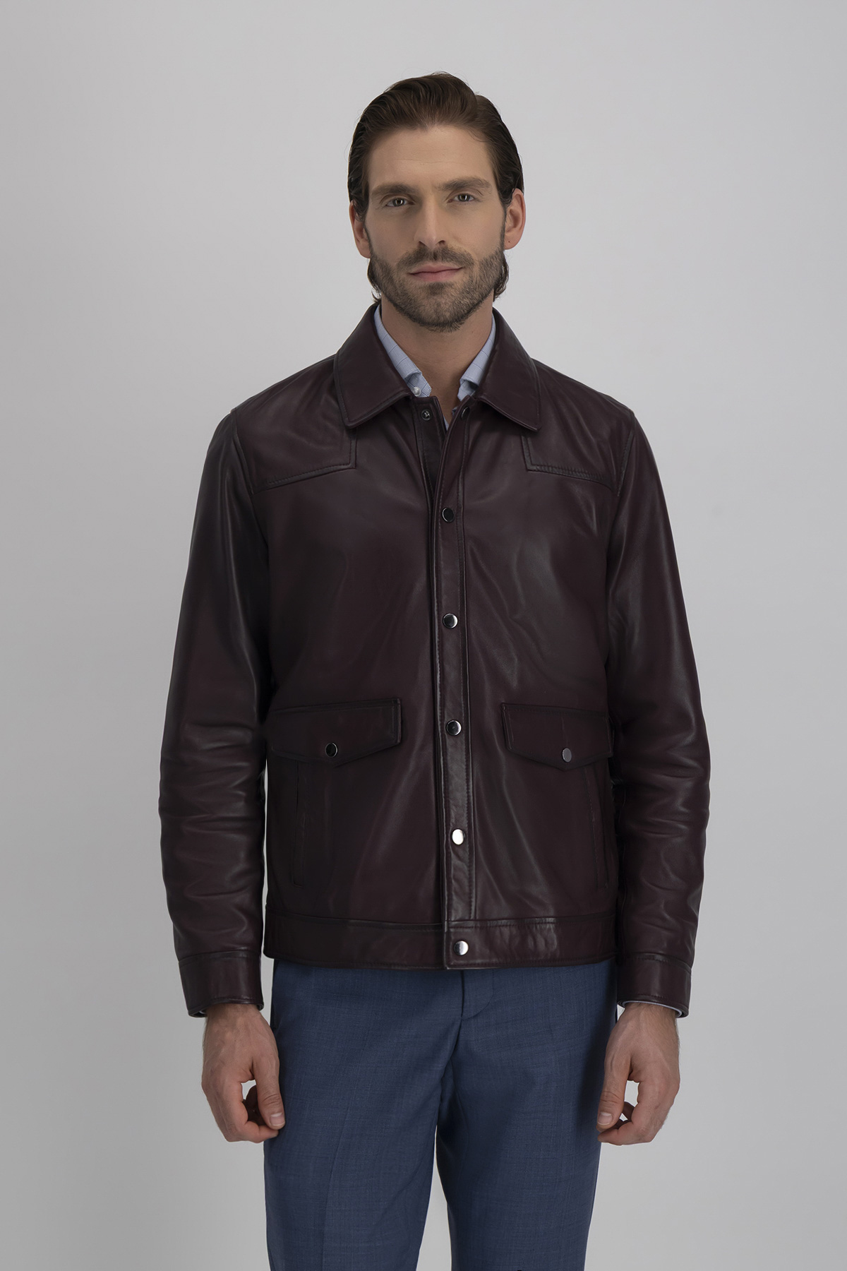 Chamarra La Vera Pelle Contemporary Fit