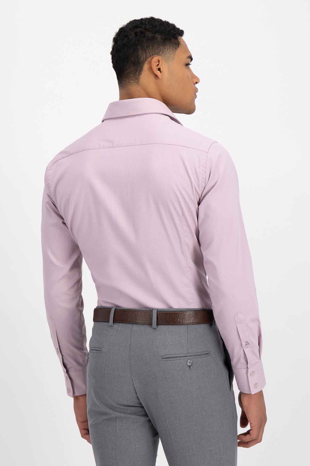 Camisa Vestir BAMBOO Roberts Red Salmón Slim Fit