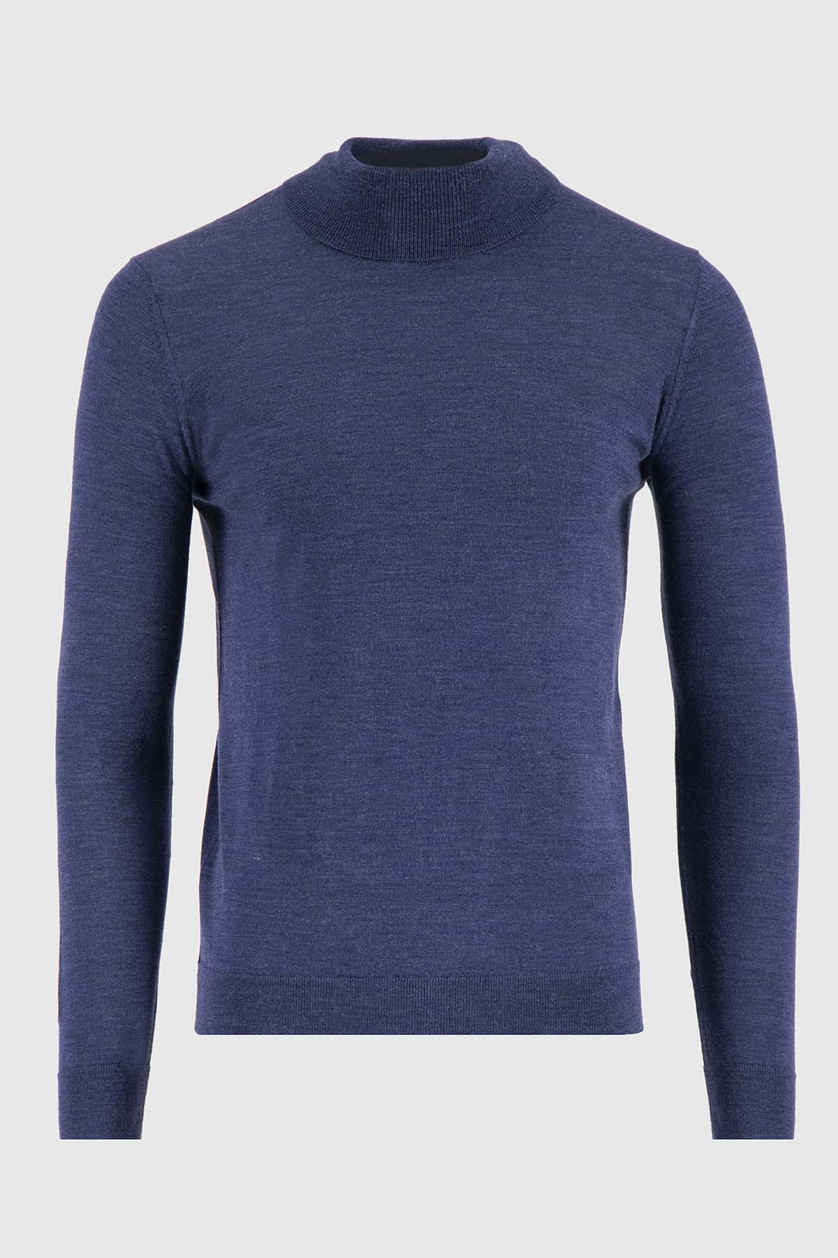 Suéter Calderoni Azul Contemporary Fit