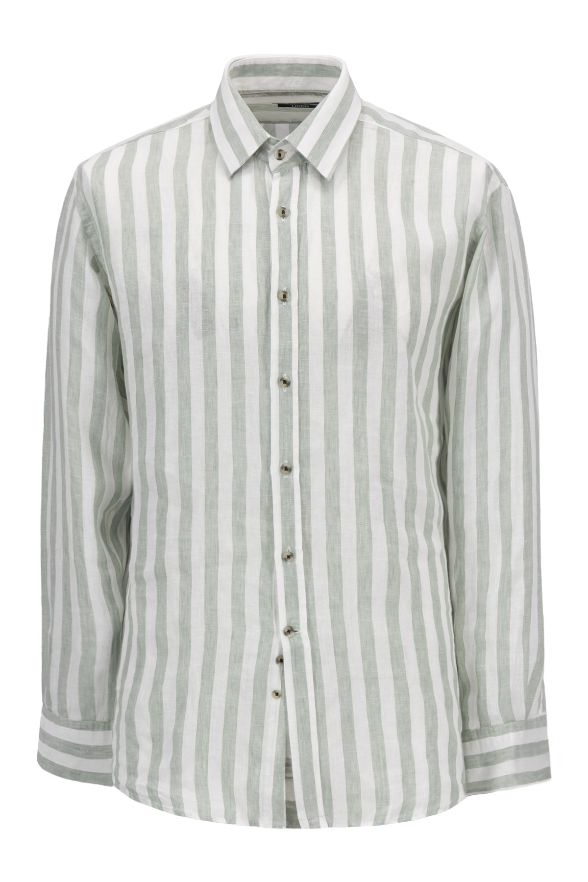 Camisa Casual LINEN Color Verde Vintage Regular Fit