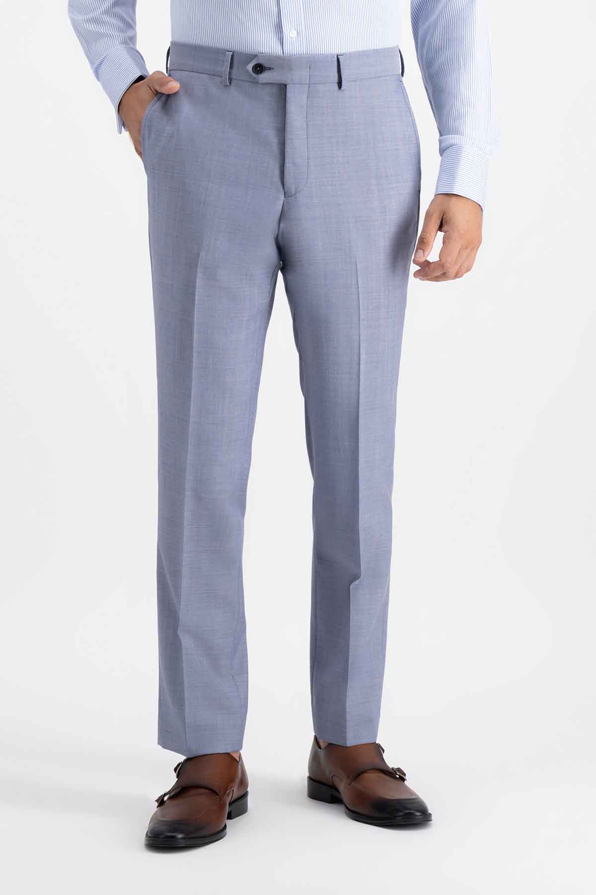 Traje Trío Calderoni Color Azul Contemporary Fit