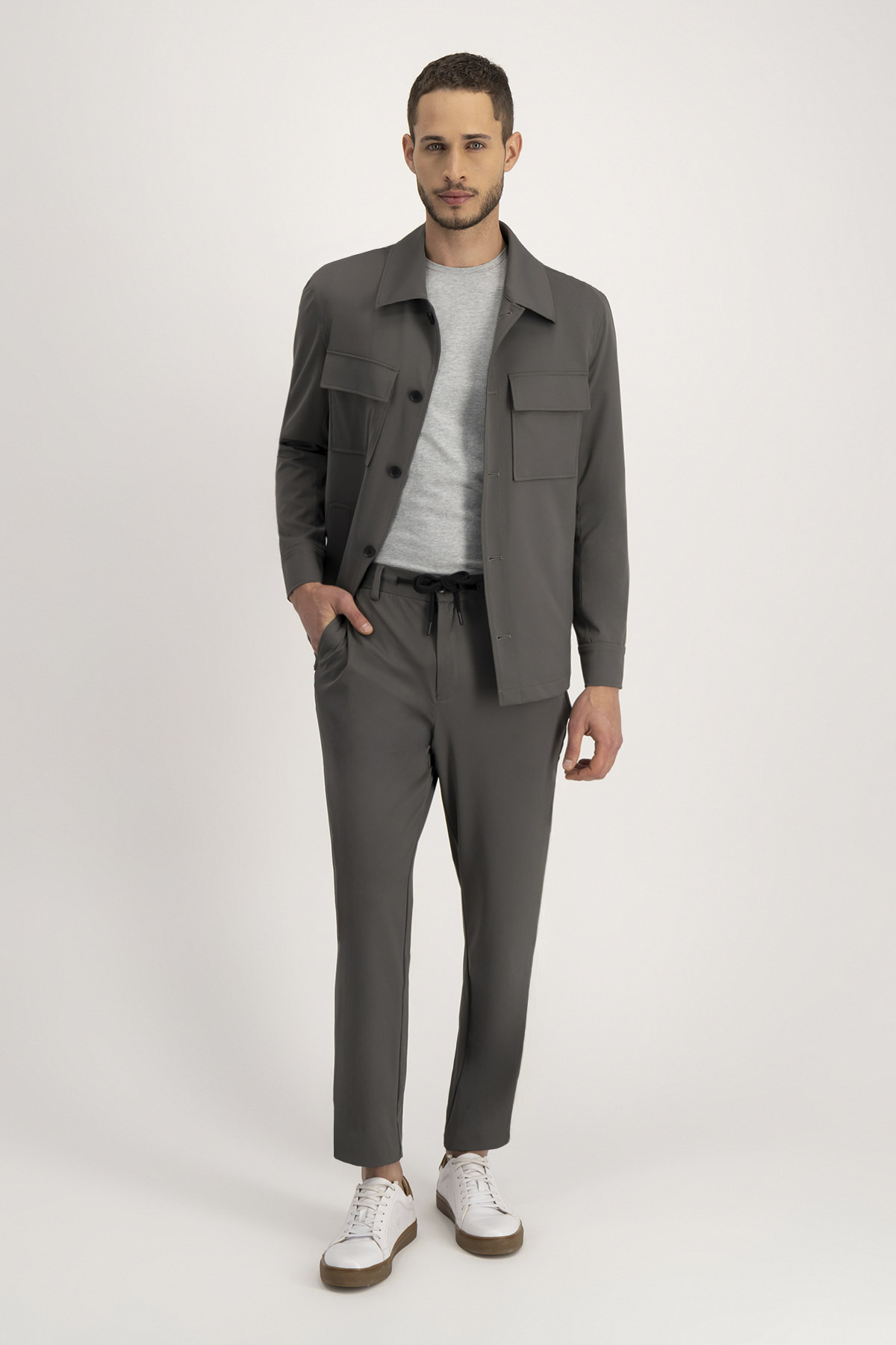 Pantalón Casual Roberts Red Verde Oliva Slim Fit