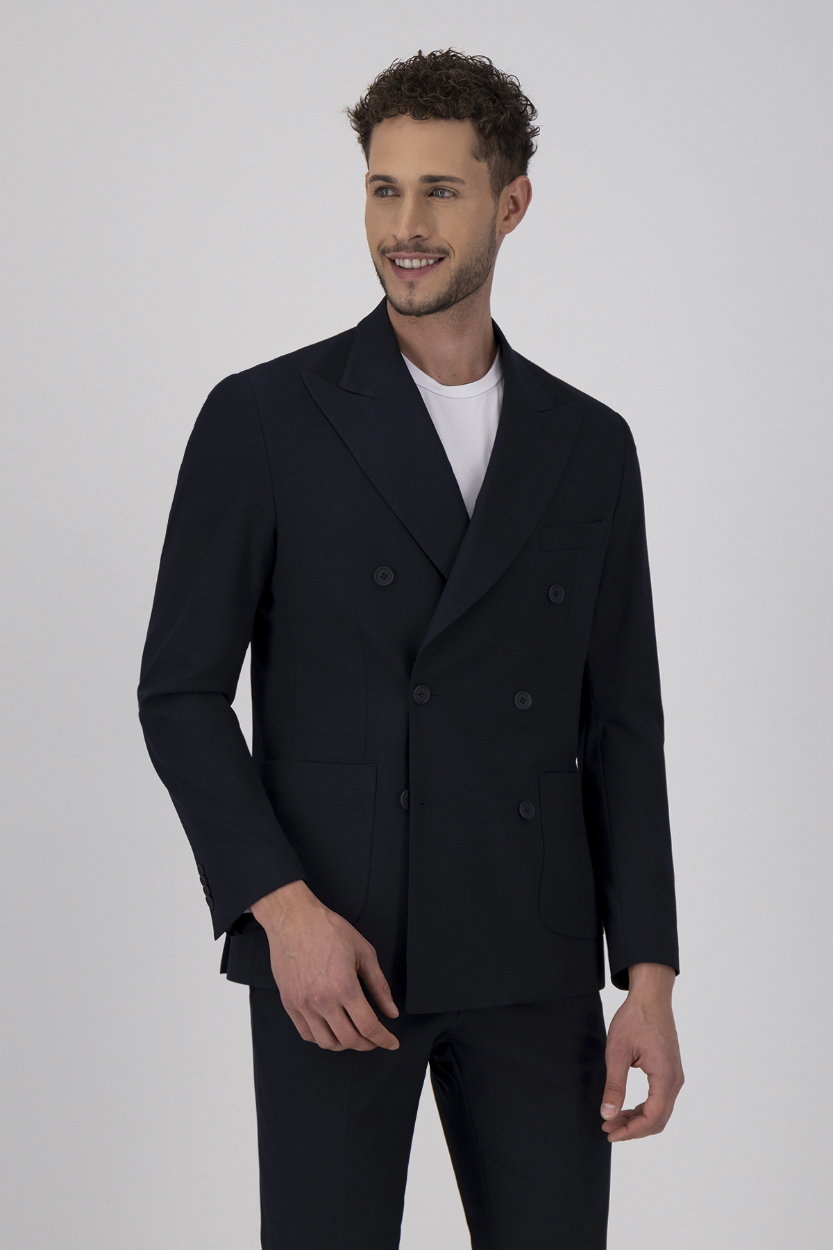 Traje Color Azul Marino Slim Fit