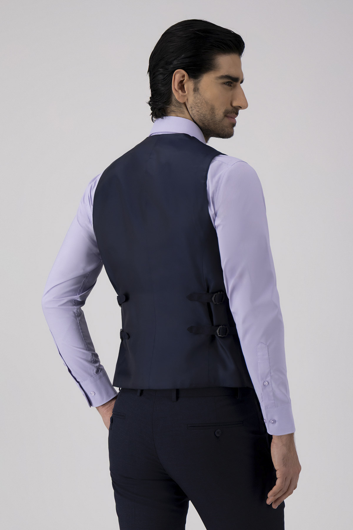 Traje Trío Slim Fit Azul Marino