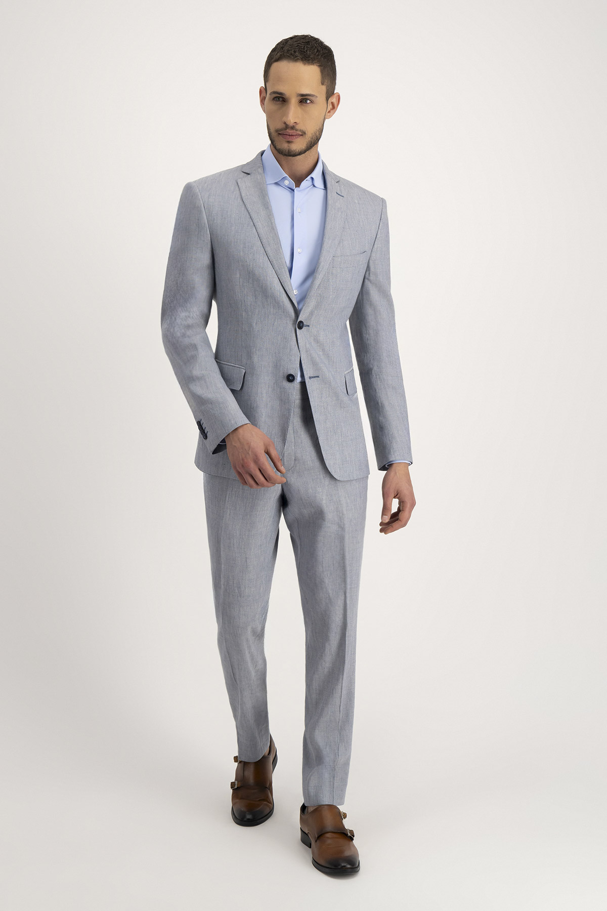 Traje Roberts Azul Claro Slim Fit