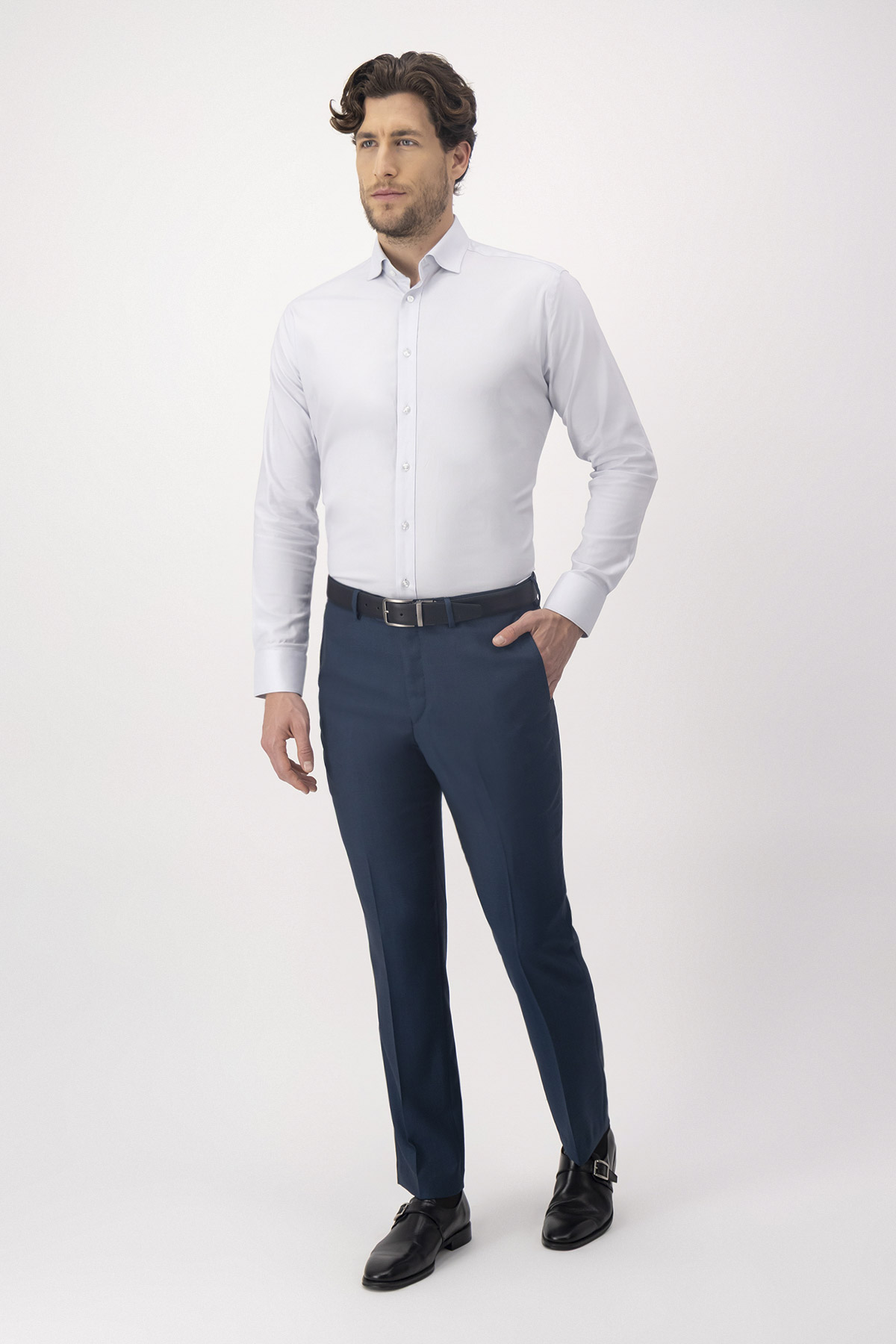 Camisa Formal NON IRON Contemporary Fit Gris