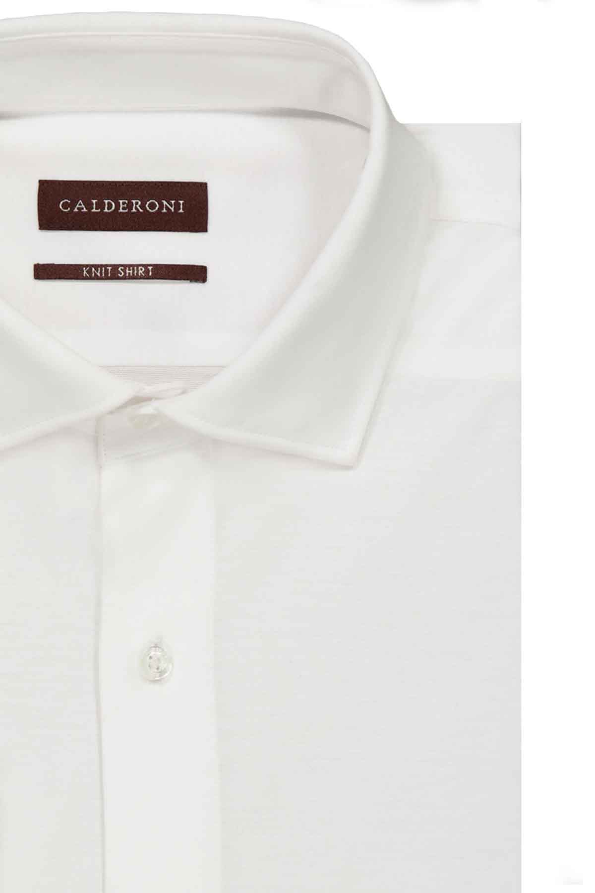 Camisa Knit Calderoni Regular fit Color blanco