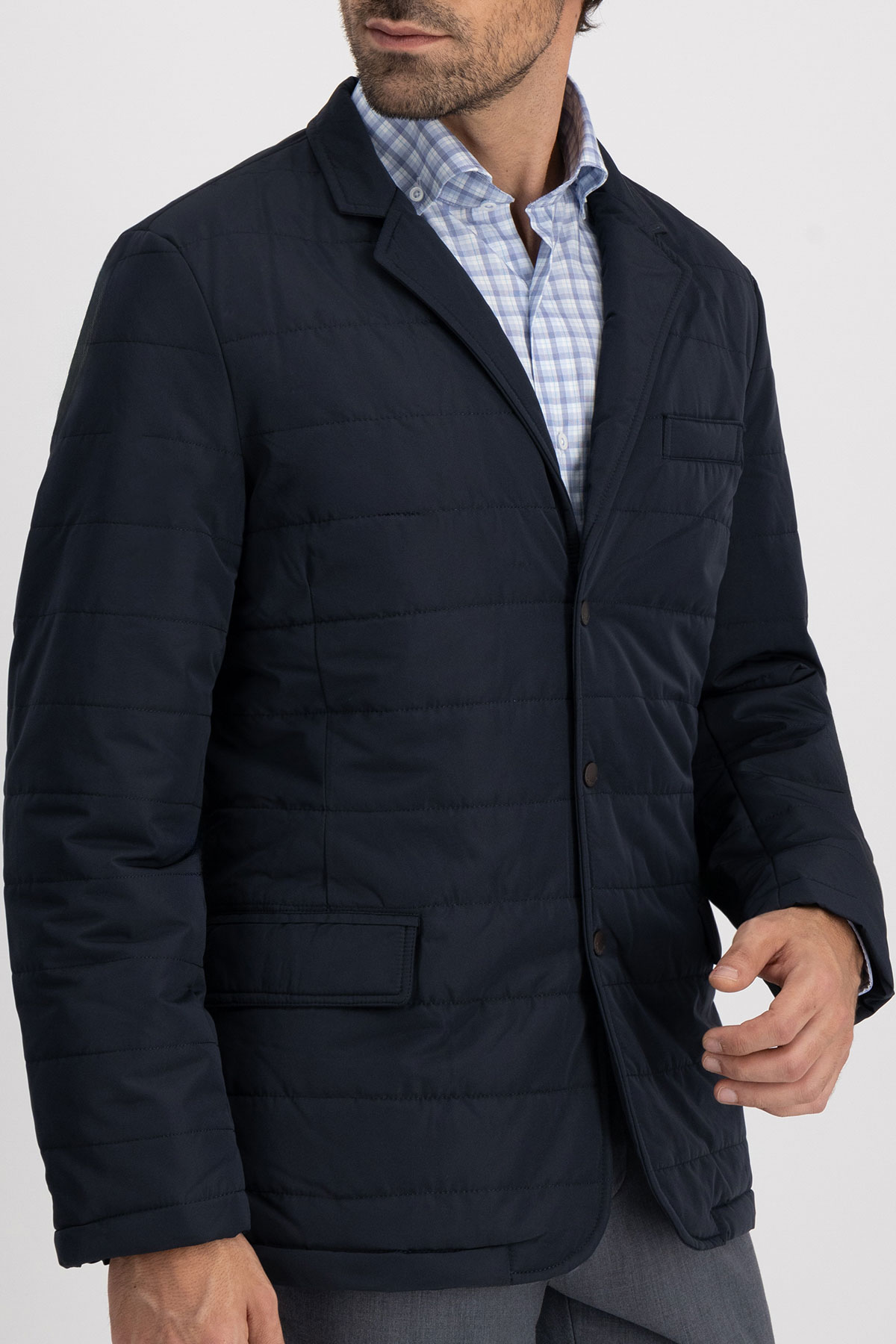 Chamarra Roberts Azul Navy Contemporary Fit