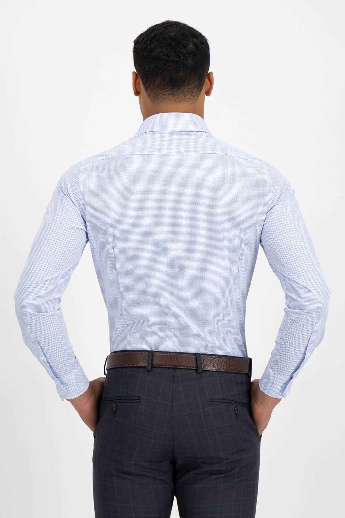 Camisa Vestir Roberts Red Blanco Slim Fit