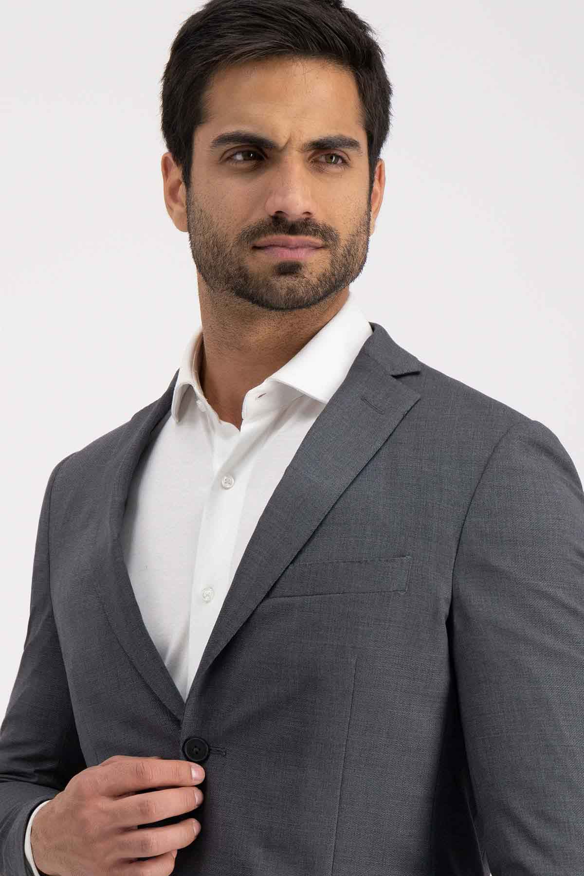 Traje Roberts Gris Oxford Slim Fit