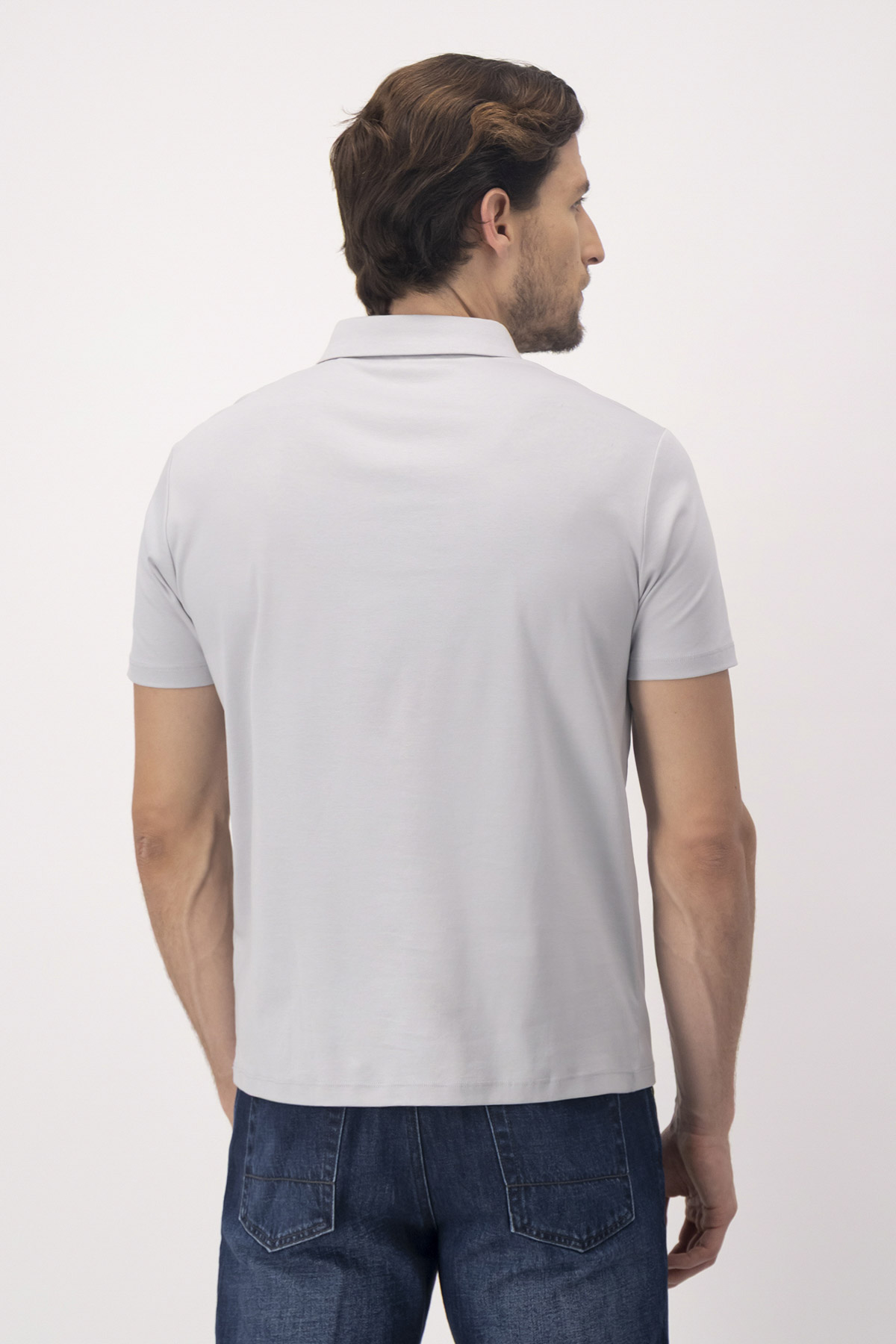 Playera Tipo Polo MERCERIZED COTTON Contemporary Fit