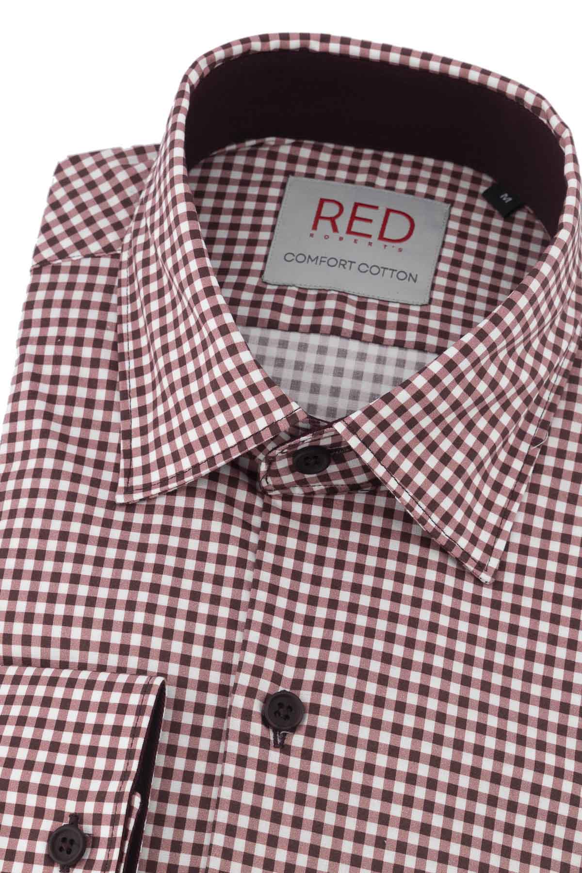 Camisa Vestir Roberts Red Vino Slim Fit