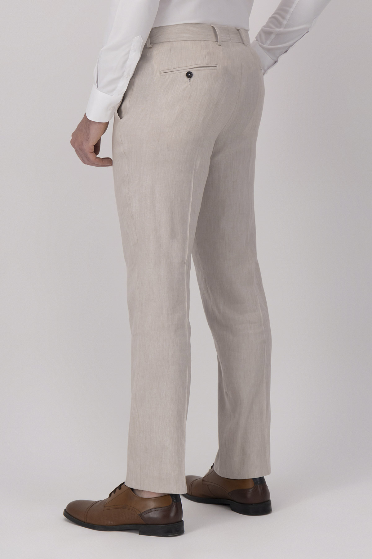 Traje Color Beige Contemporary Fit