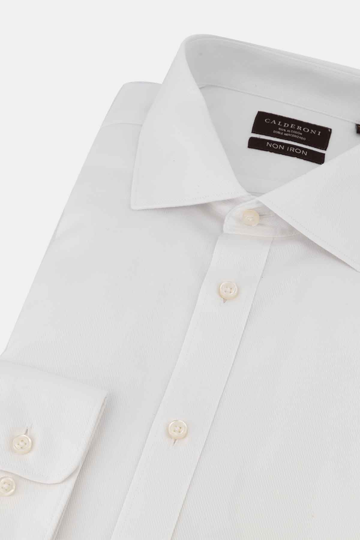 Camisa Non Iron  Color blanco Contemporary fit image number 1