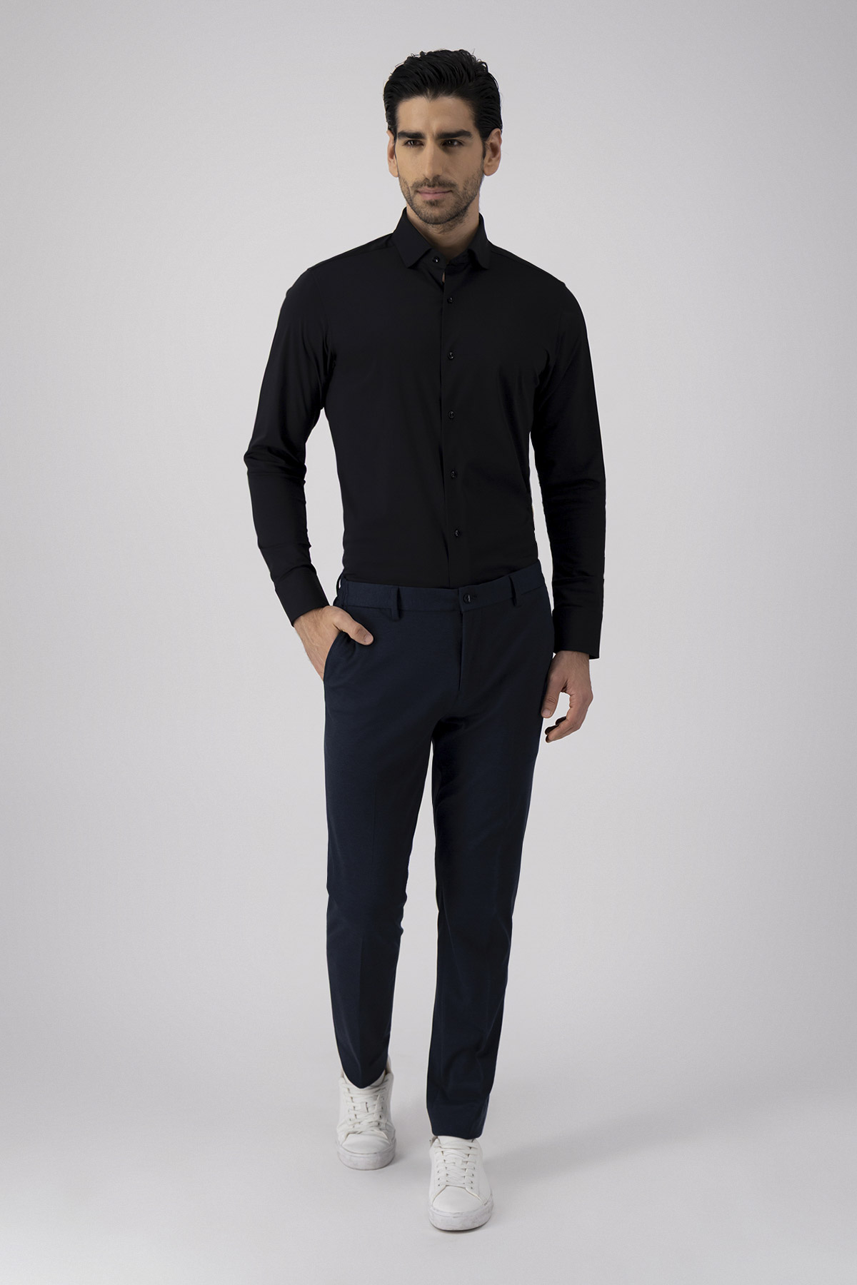 Camisa Formal Anatomic Technology Slim Fit Negro