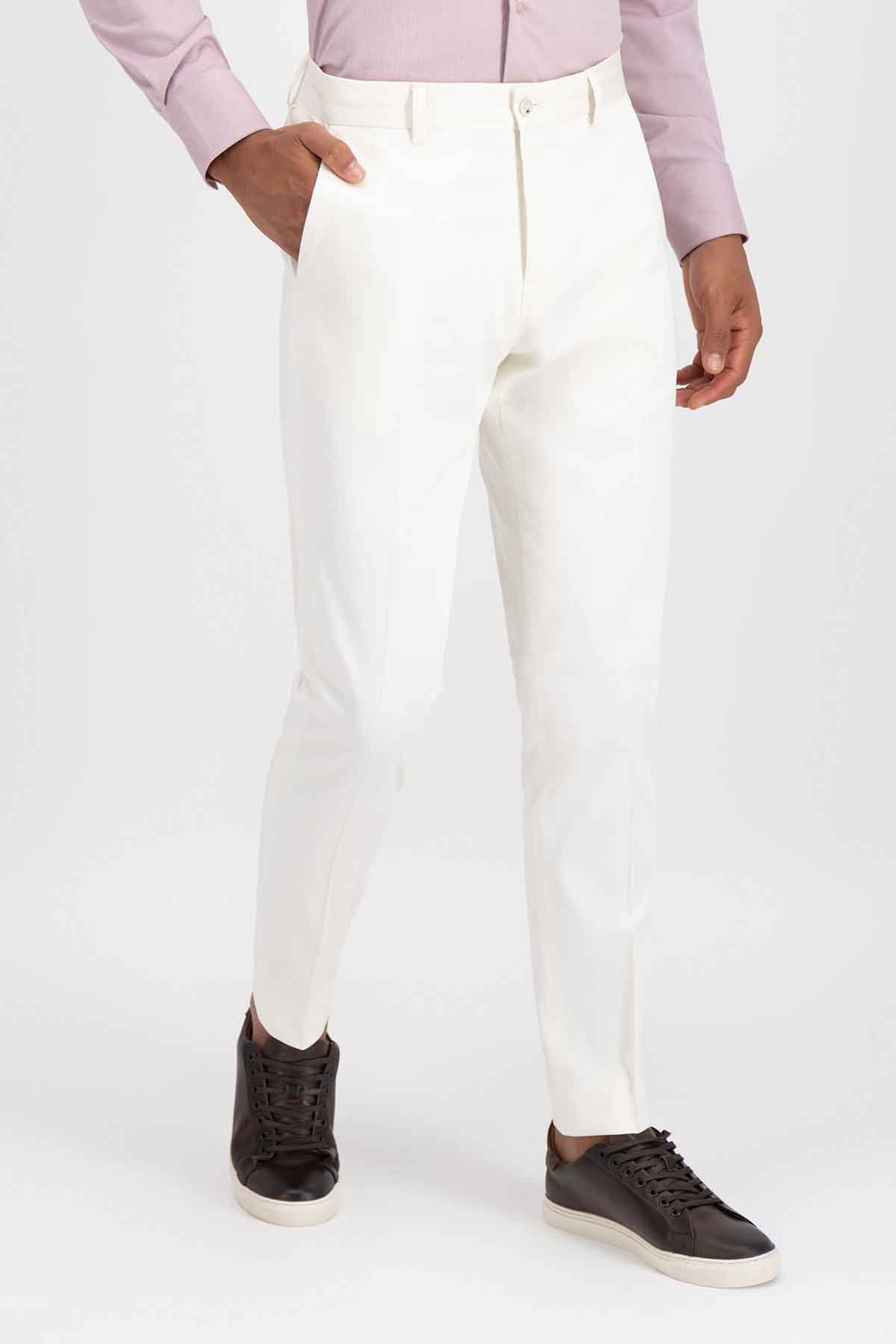 Pantalón Vestir Roberts Red Marfil Slim Fit