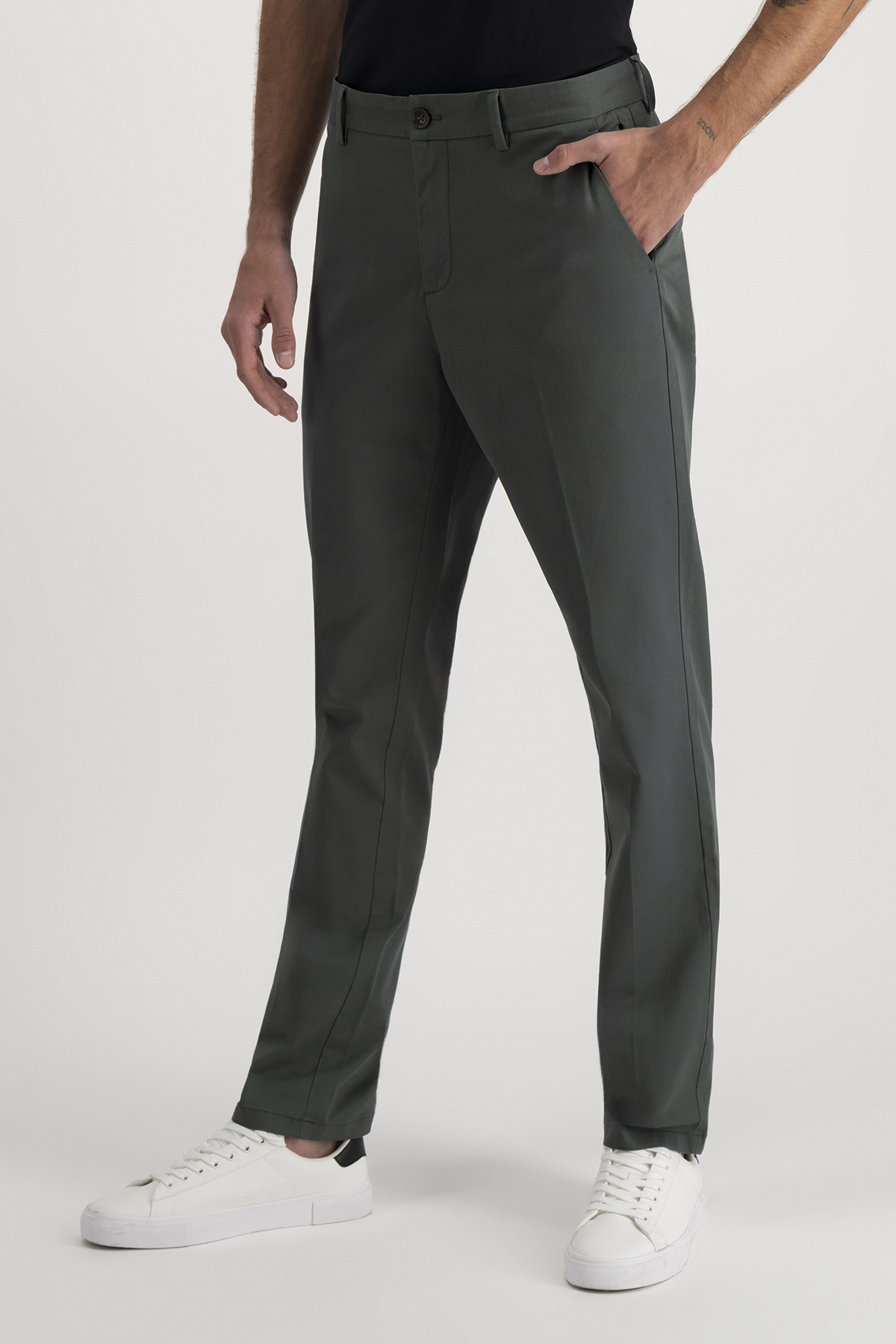 Pantalón Casual Roberts Verde Obscuro Slim Fit