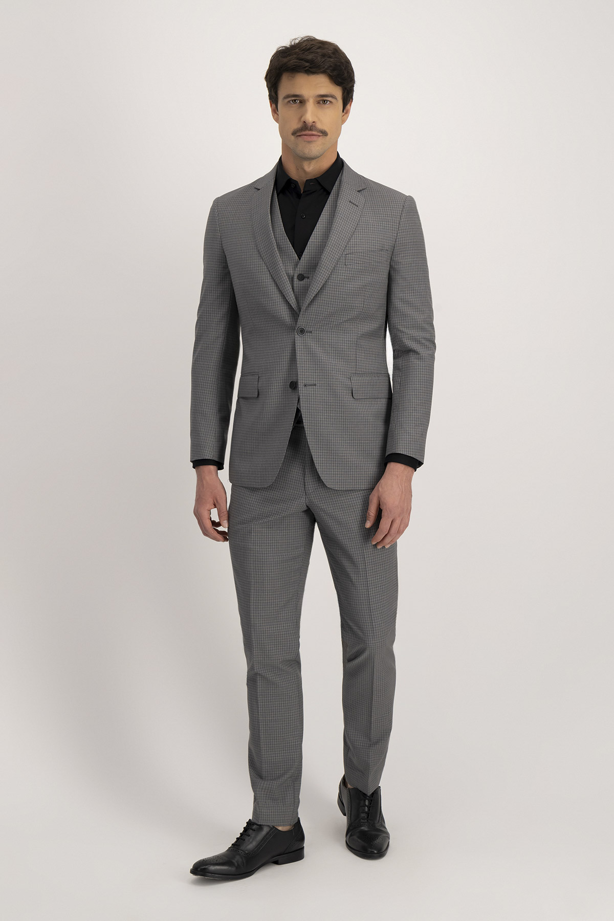 Traje Trío Roberts Gris Slim Fit