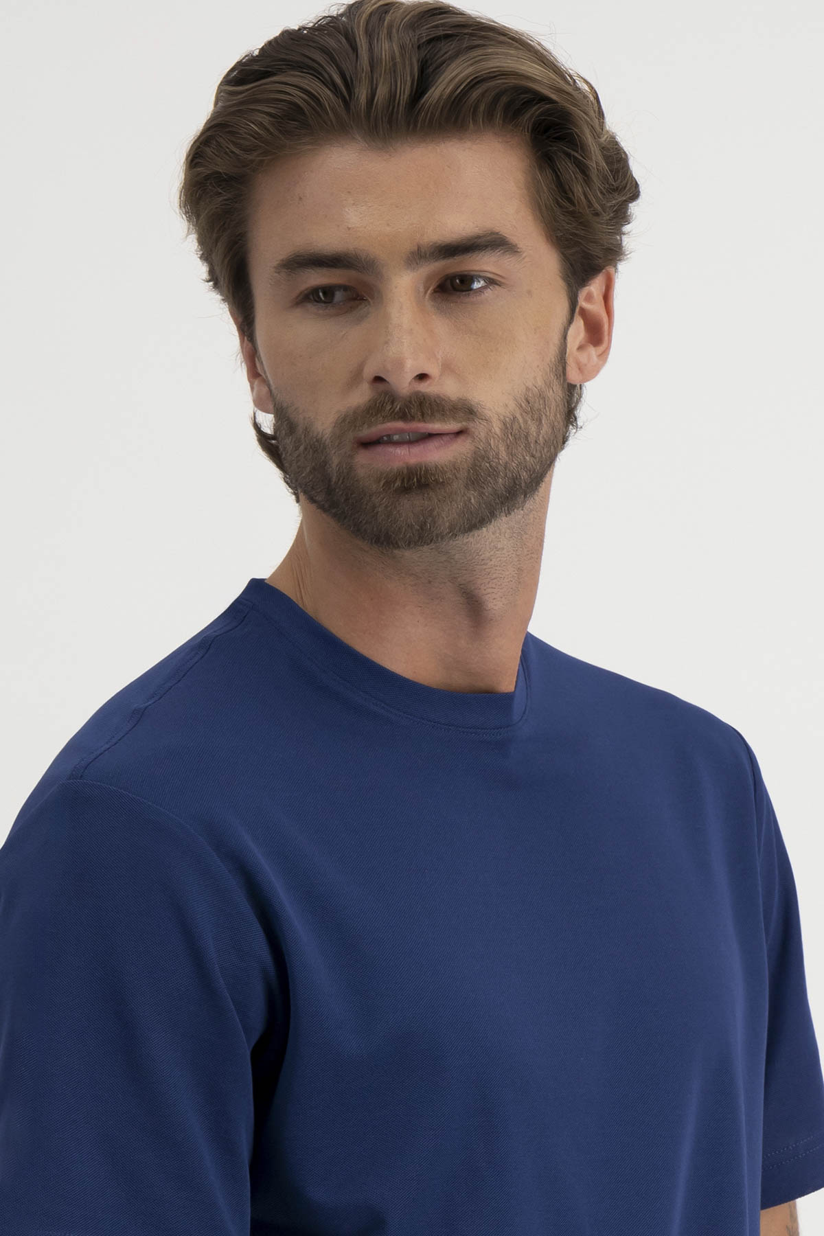 Playera EASY CARE TECHNOLOGY Roberts Color Azul Marino Contemporary Fit