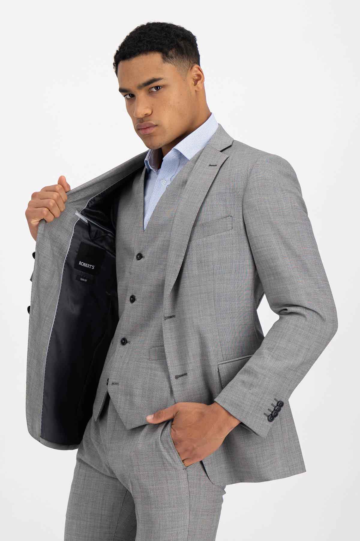 Traje Trío Roberts Azul Marino Slim Fit