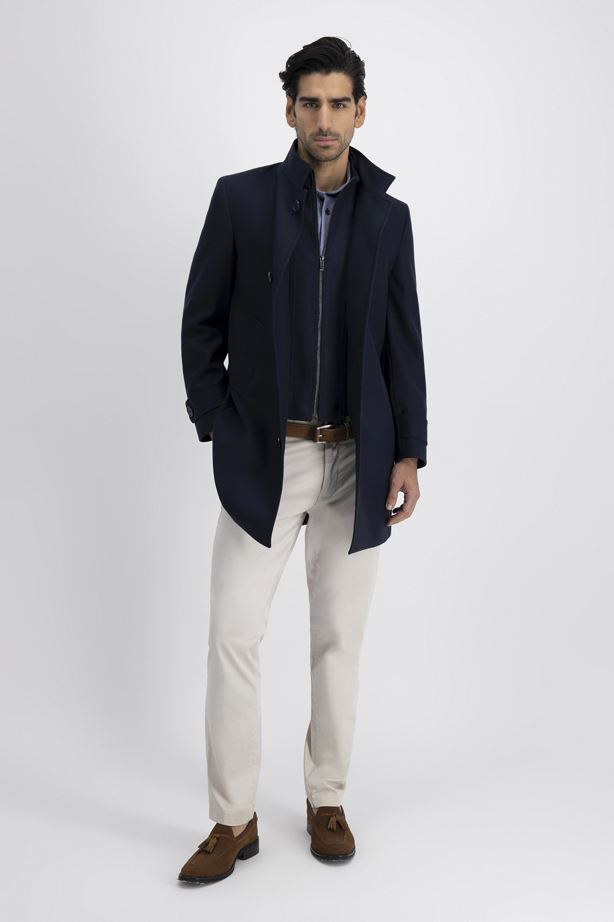 Abrigo Roberts Azul Marino Slim Fit