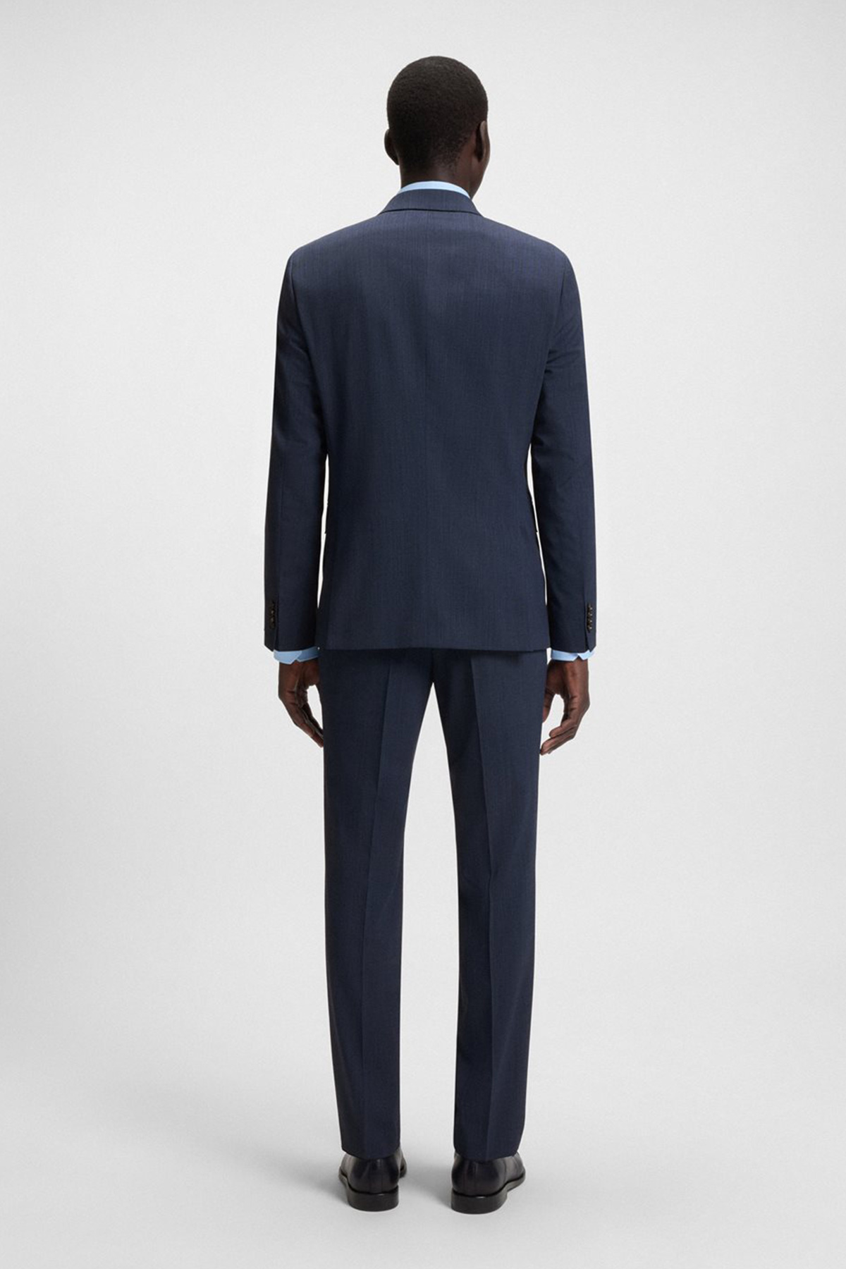Traje Slim Fit En Tejido Elástico Con Microestampado image number 3